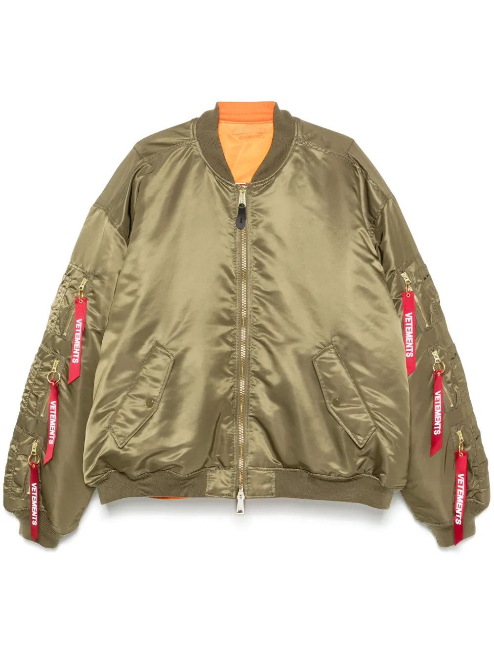 Vetements o1mle0226 Cargo Bomber Jacket in Green Size US L / EU 52-54 / 3 - 1 Thumbnail