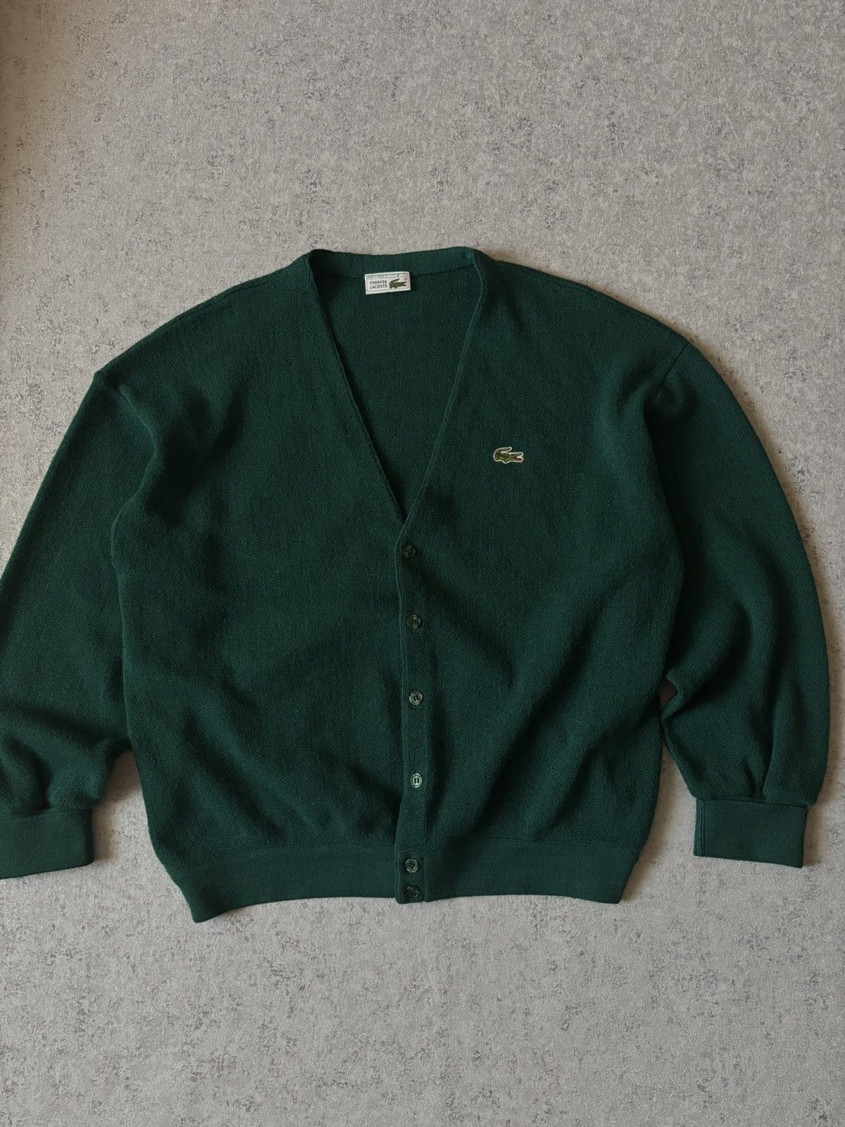 Vintage VINTAGE LACOSTE CHEMISE CARDIGAN Size US XL / EU 56 / 4 - 1 Thumbnail