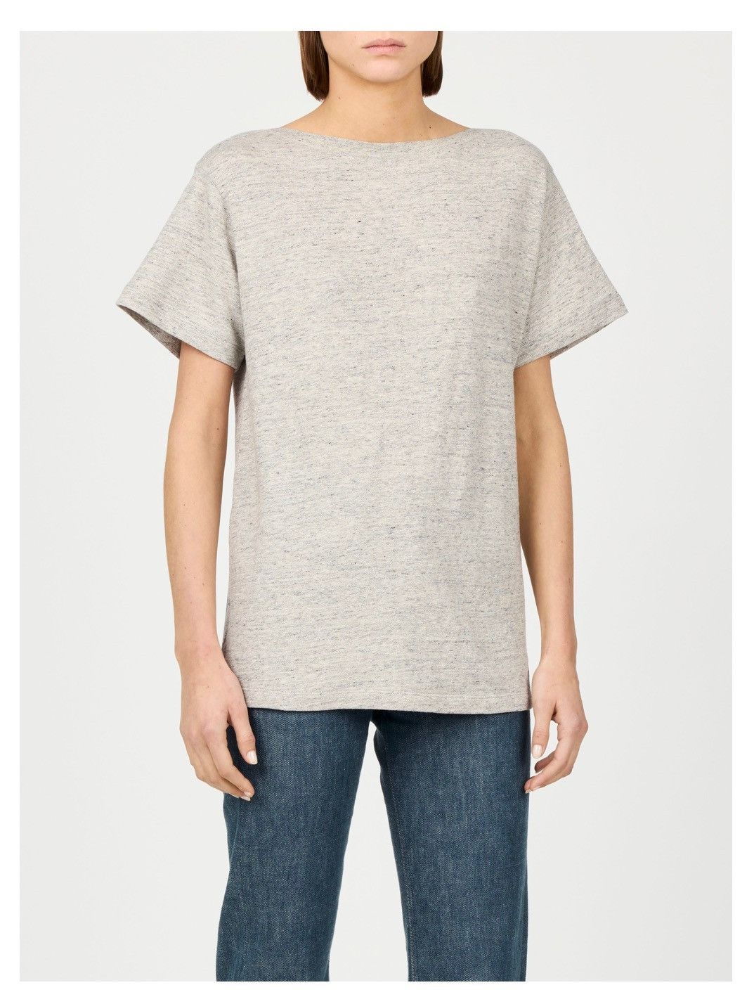 Loro Piana o1srvl11e0526 FAP0853 Luino Boatneck T-Shirt in Grey Size XS / US 0-2 / IT 36-38 - 5 Thumbnail