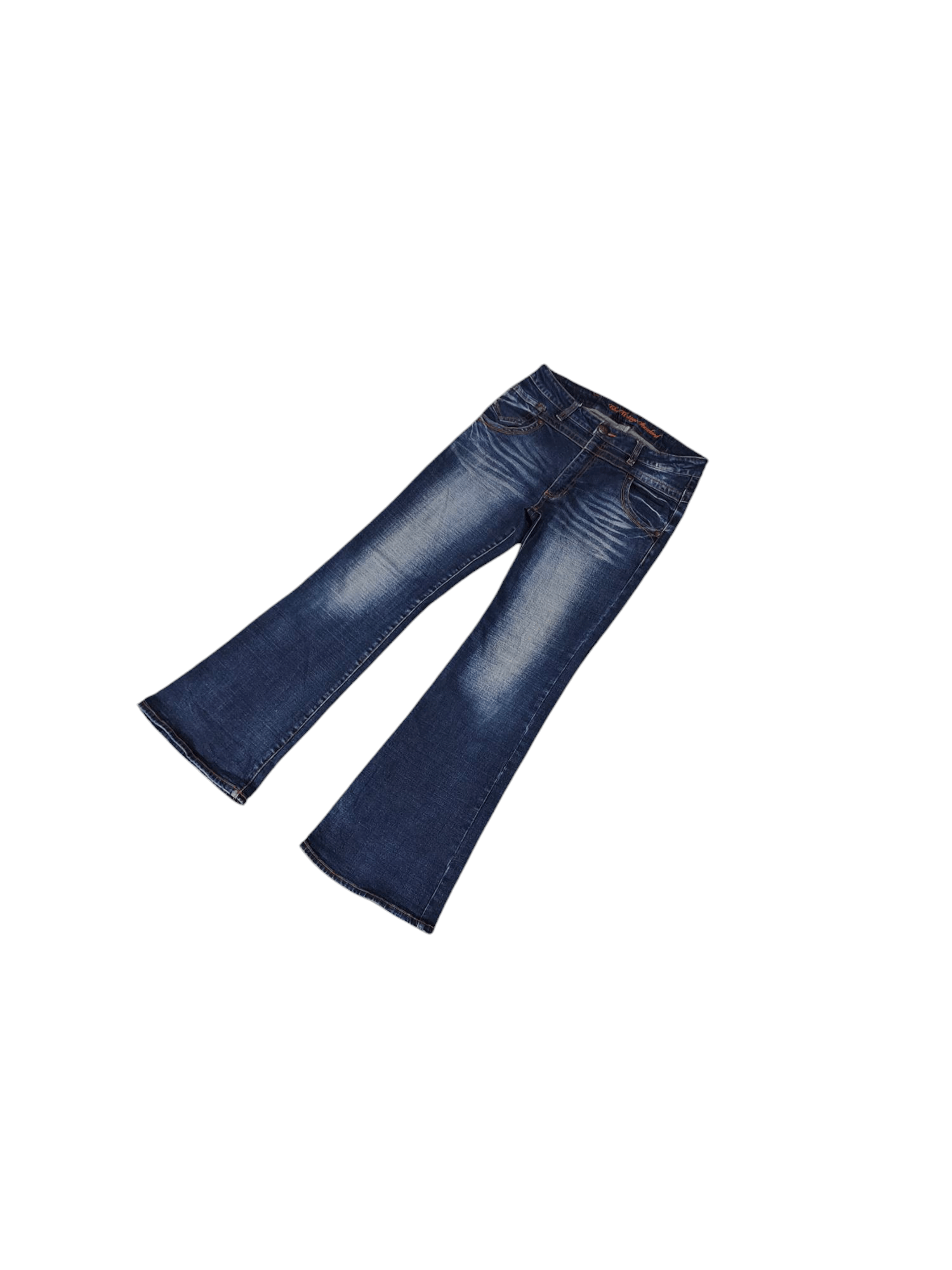 If Six Was Nine Flare Jeans The Vintage Japan Faded Distress Denim Bootcut Size US 30 / EU 46 - 2 Thumbnail