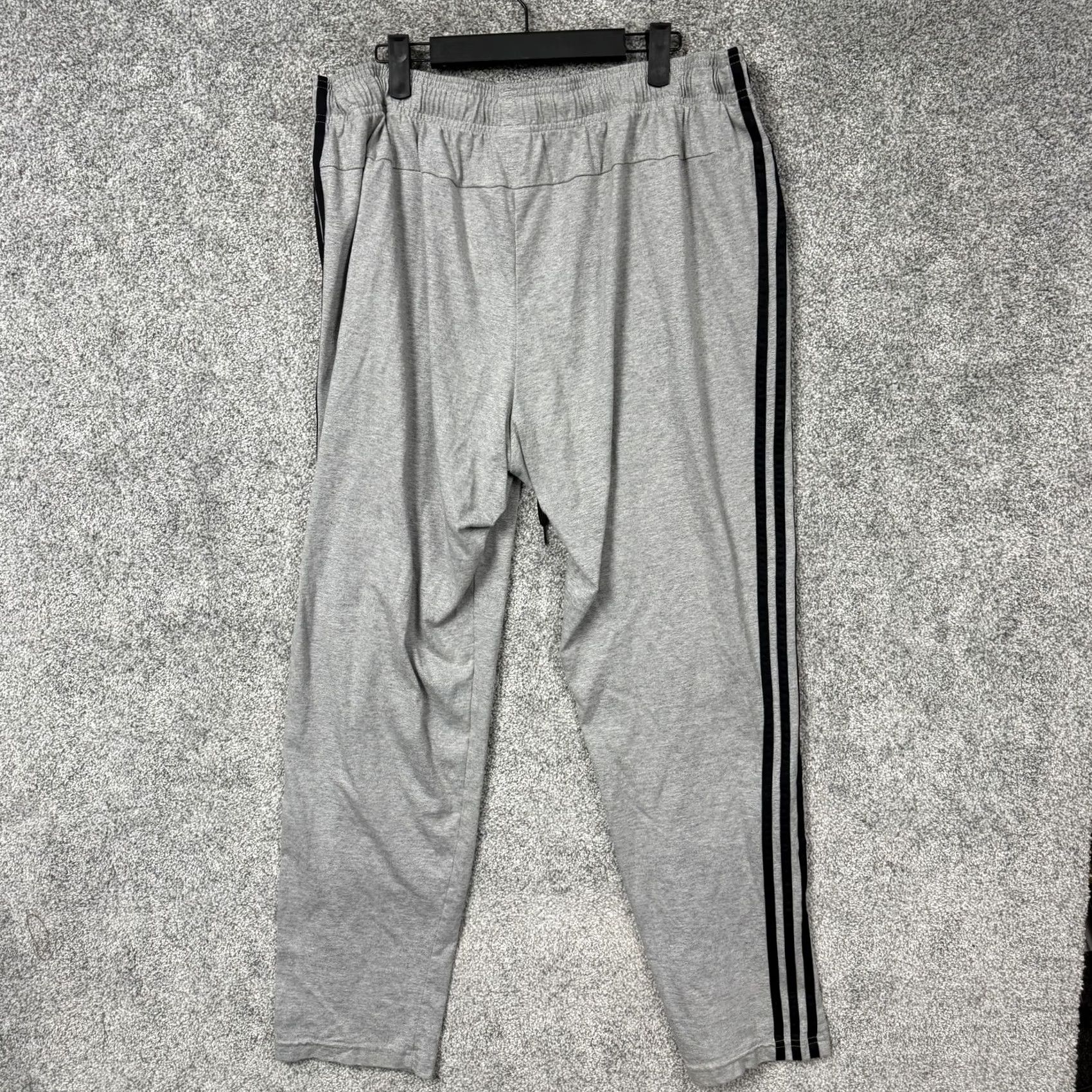 Adidas Adidas Track Pants 2XL 34x30 Gray Men Regular Jersey Pockets Side Stripe Athletic Jogging Streetwear Size US 39 - 7 Thumbnail