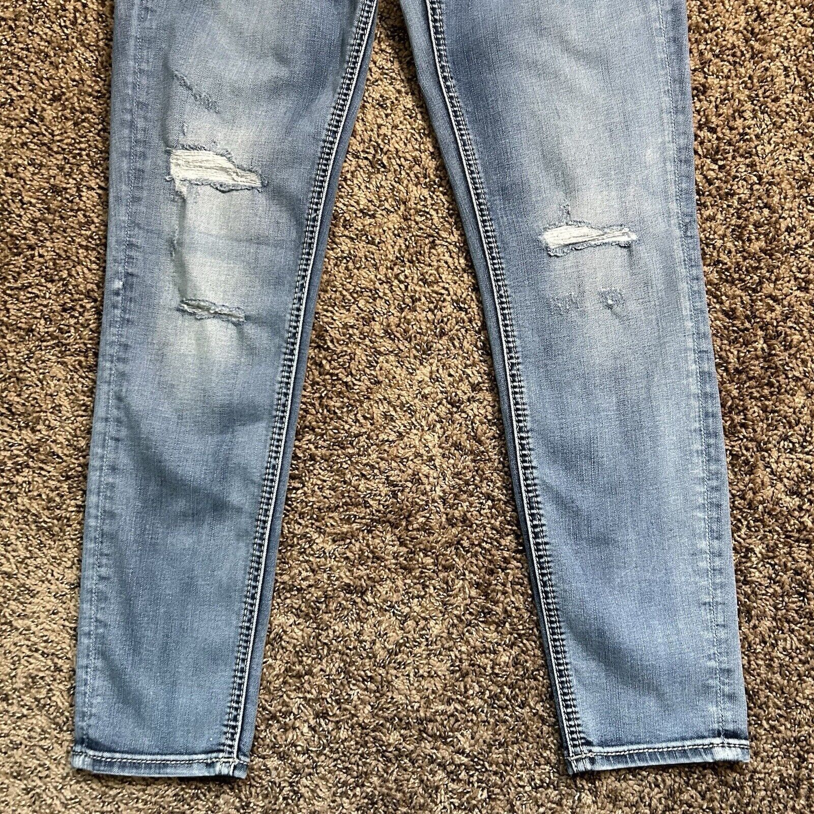 Miss Me Miss Me Ankle Skinny Low Rise Jeans Distressed Sz 27 Size 27" / US 4 / IT 40 - 2 Thumbnail