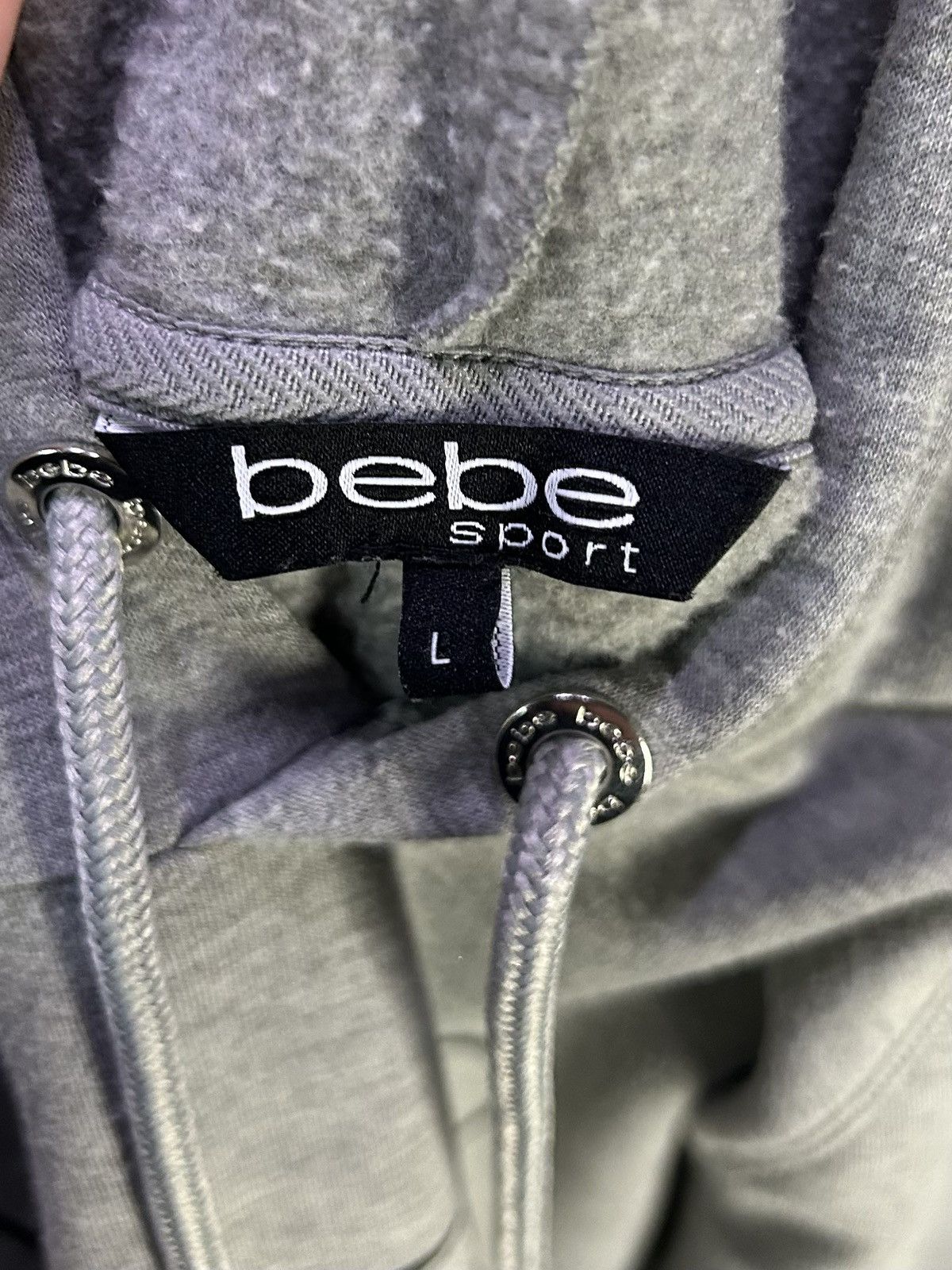 Bebe Y2K Bebe Sport Gray Logo Womens Hoodie Super Soft Sz Large Size L / US 10 / IT 46 - 10 Thumbnail