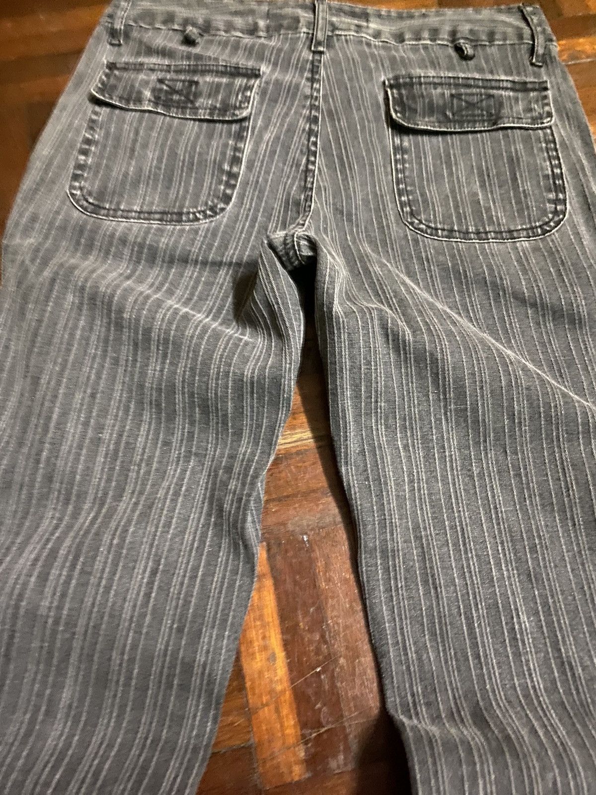 Hysteric Glamour Flare youniqua stripe grey boot cut Size US 28 / EU 44 - 3 Thumbnail