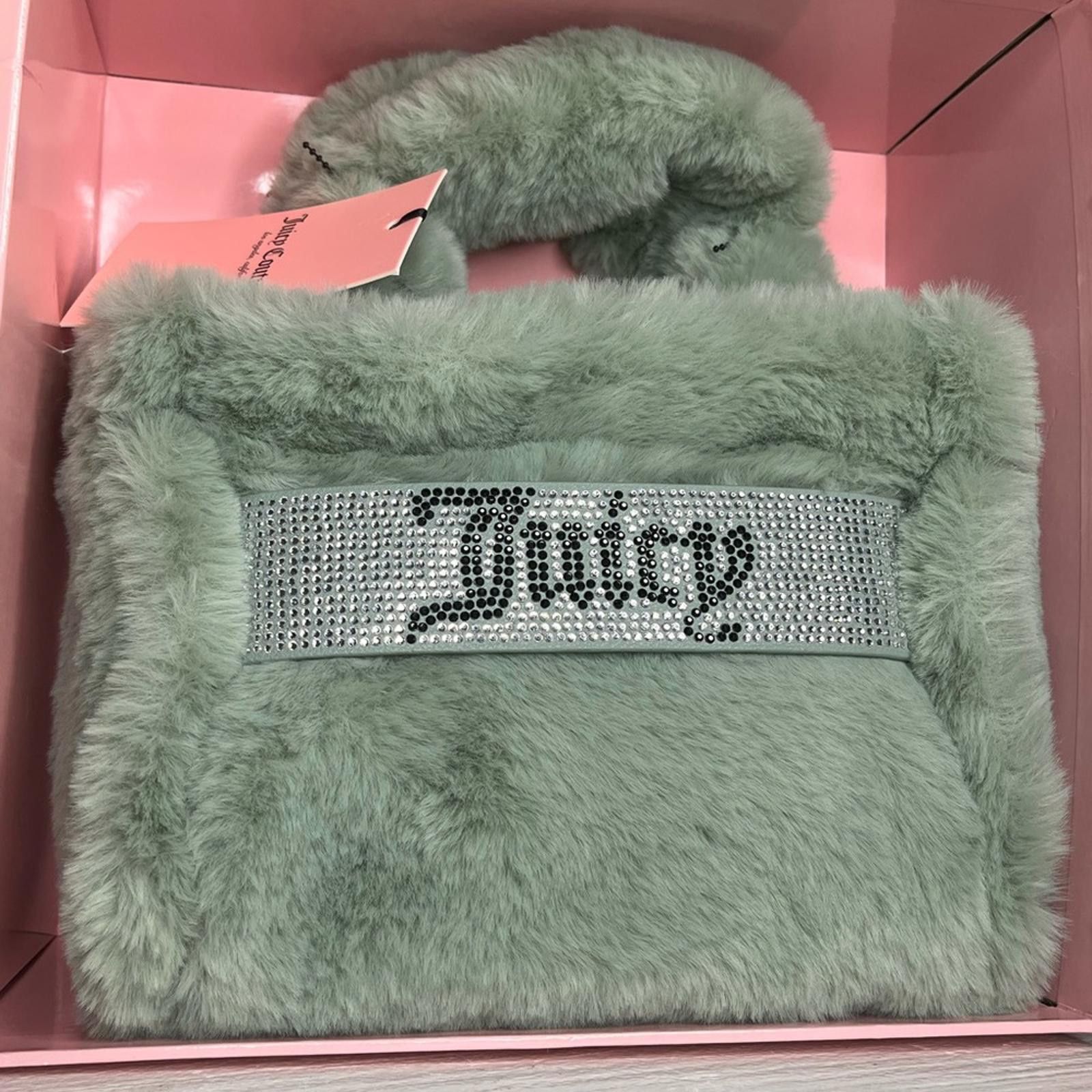 Juicy Couture Jeans Juicy Couture Fuzzy Satchel And Diamond Barrel Bag NWT Size ONE SIZE - 3 Thumbnail