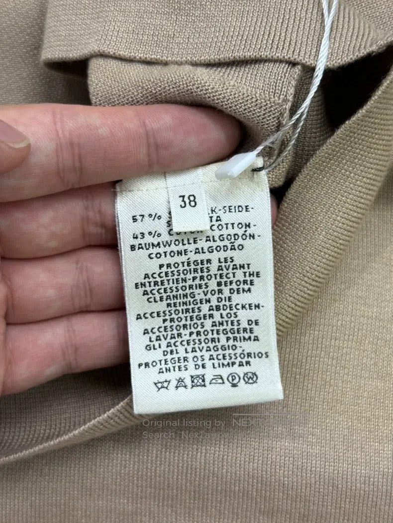 Hermes Hermes Khaki Knit Short Sleeve Size XS / US 0-2 / IT 36-38 - 5 Thumbnail