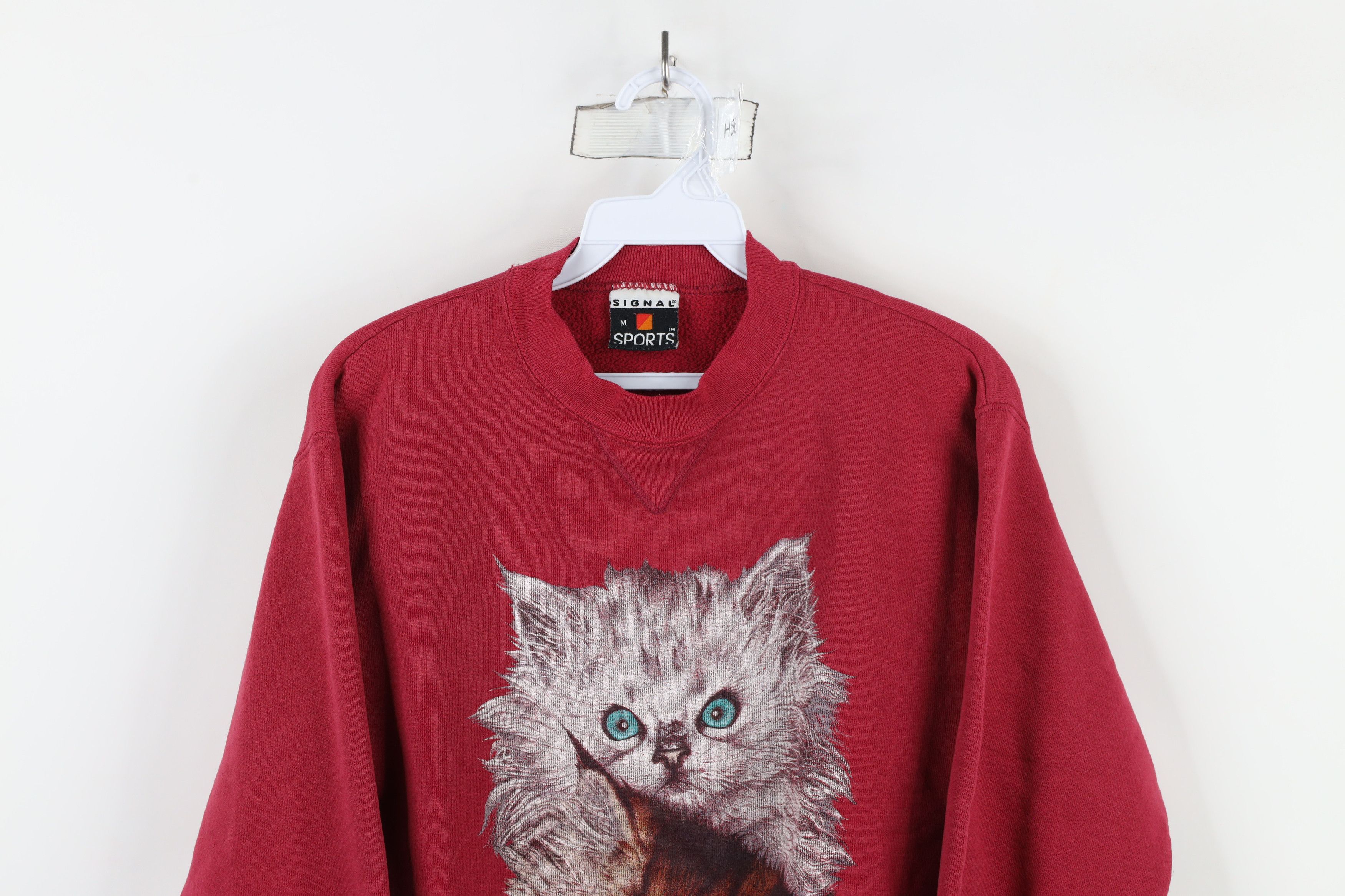 Vintage Vintage 90s Streetwear Cat Kitten Cat Lady Sweatshirt USA Size M / US 6-8 / IT 42-44 - 2 Thumbnail