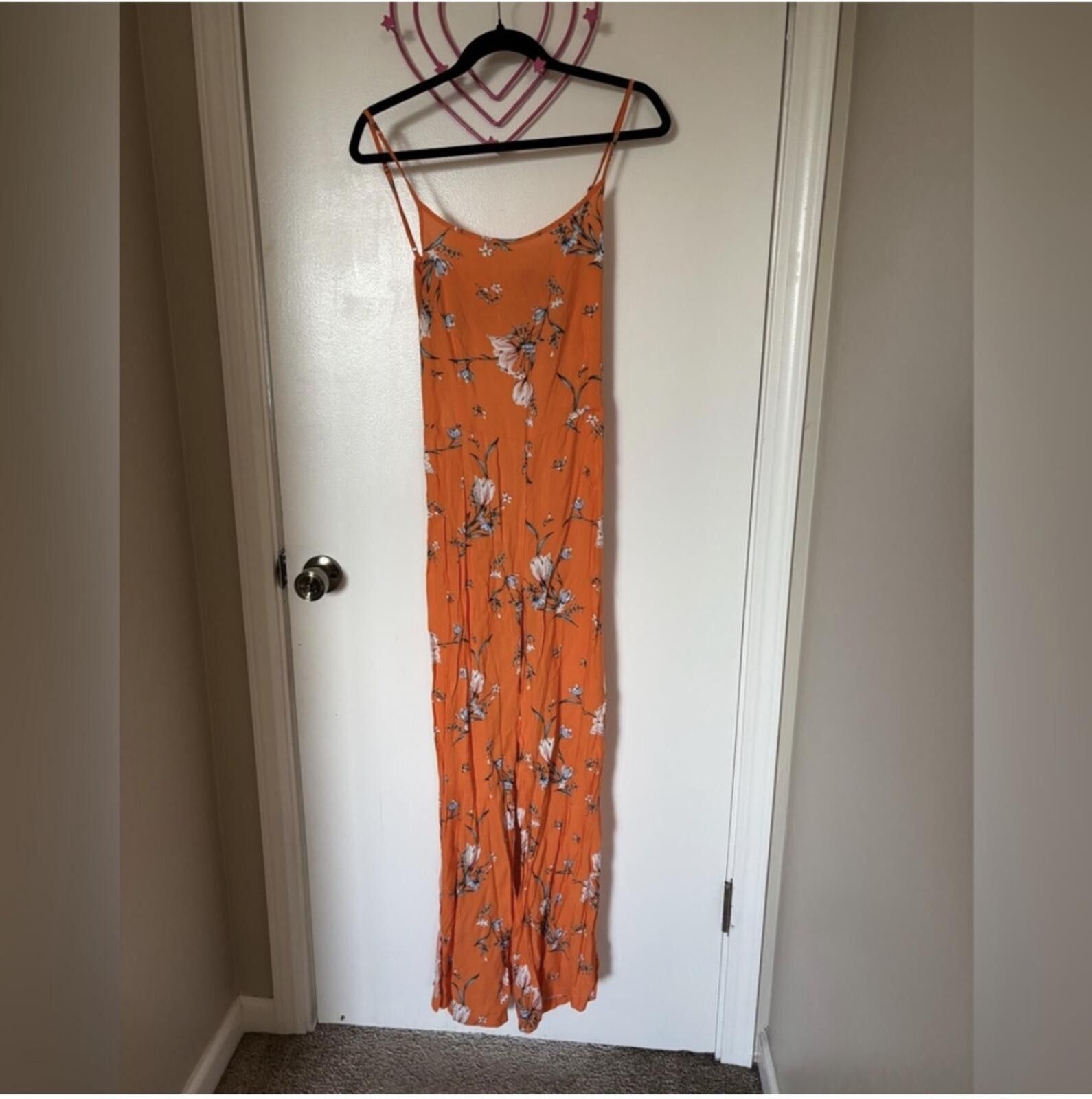 Other (Shosho) Floral Orange 1-piece romper Size 32" / US 10 / IT 46 - 1 Thumbnail