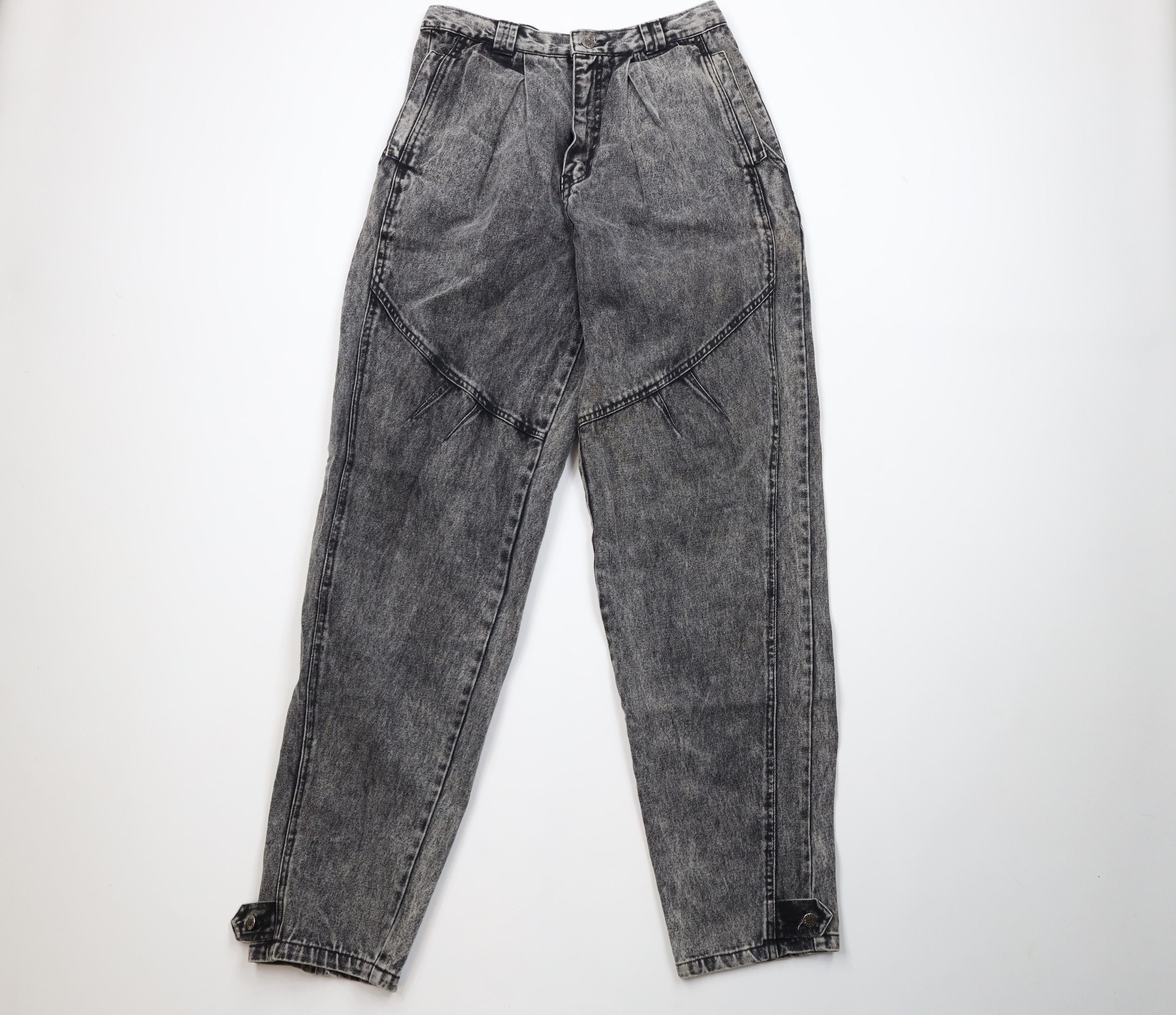 Vintage Vintage 80s 90s Streetwear Acid Wash Relaxed Jeans Black Size US 30 / EU 46 - 1 Thumbnail