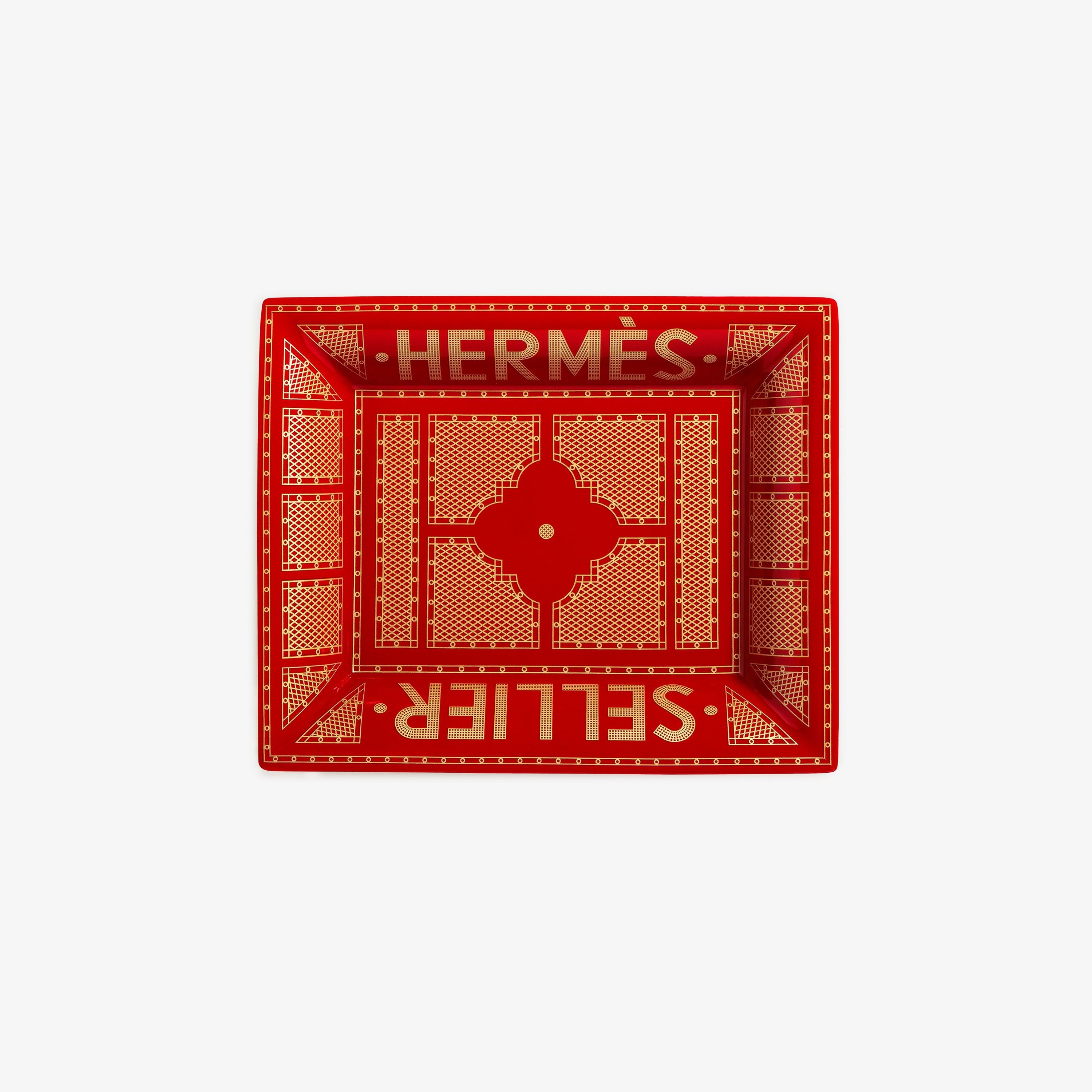 Hermes HERMES RED SELLIER CHANGE TRAY Size ONE SIZE - 6 Thumbnail