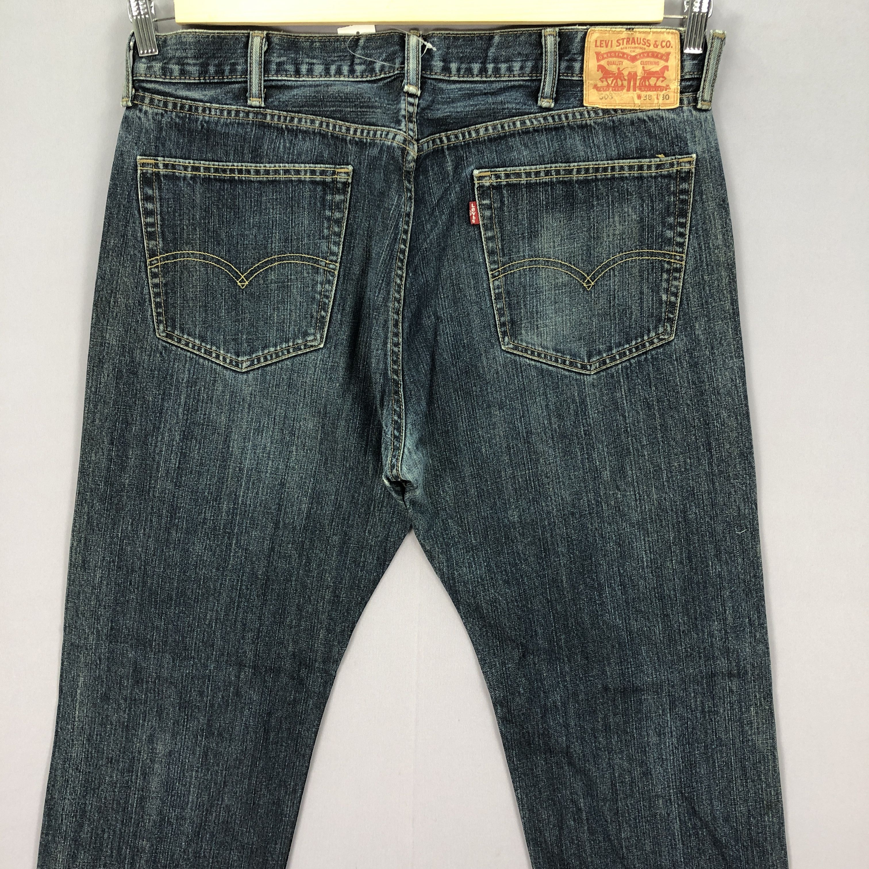 Levi's Vintage Y2K Levis 505 Faded Jeans Levi's Light Wash Denim Size US 36 / EU 52 - 4 Thumbnail