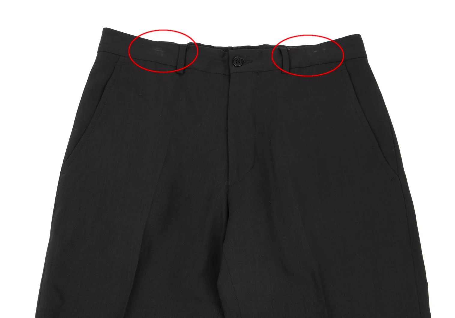 Emporio Armani Wool Center Press Pants in Black, Size 46 Size US 30 / EU 46 - 2 Thumbnail