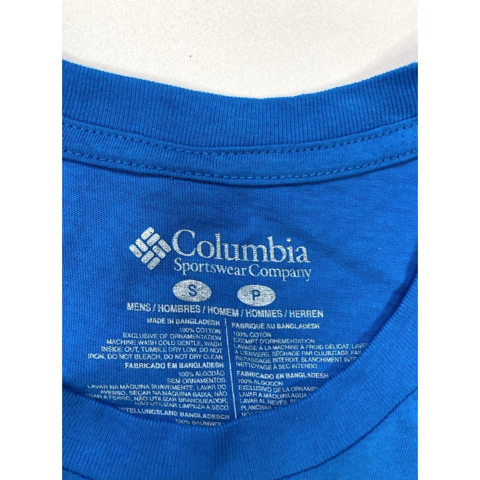 Vintage Columbia T-Shirt Men Small Blue Graphic Fish Marlin PFG Performance Crew Neck Short Sleeve Shirt Size US S / EU 44-46 / 1 - 4 Thumbnail