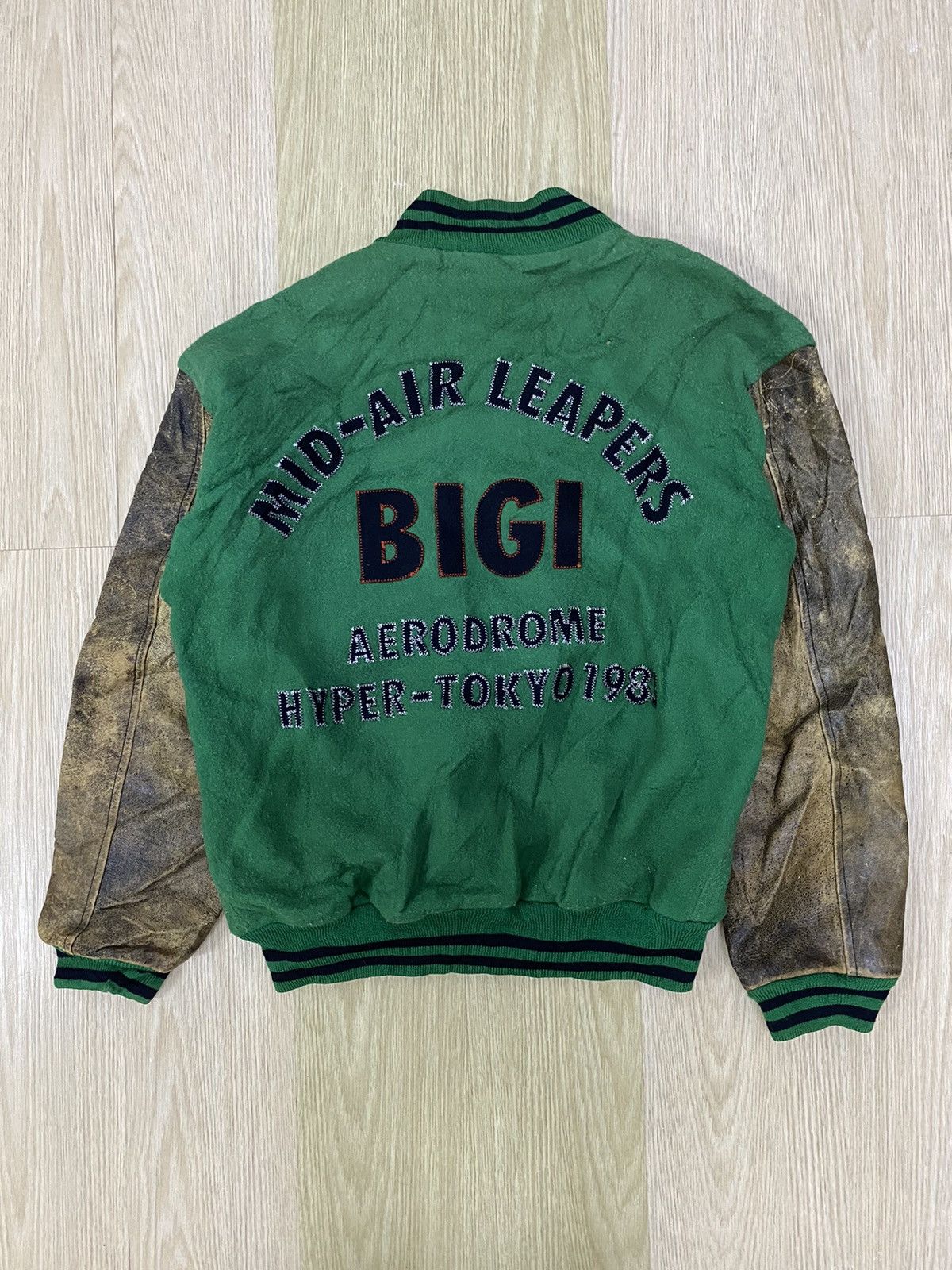 BIGI Vintage 80’s Bigi Mid-Air Leapers Tokyo 1983 varsity jacket Size US L / EU 52-54 / 3 - 2 Thumbnail