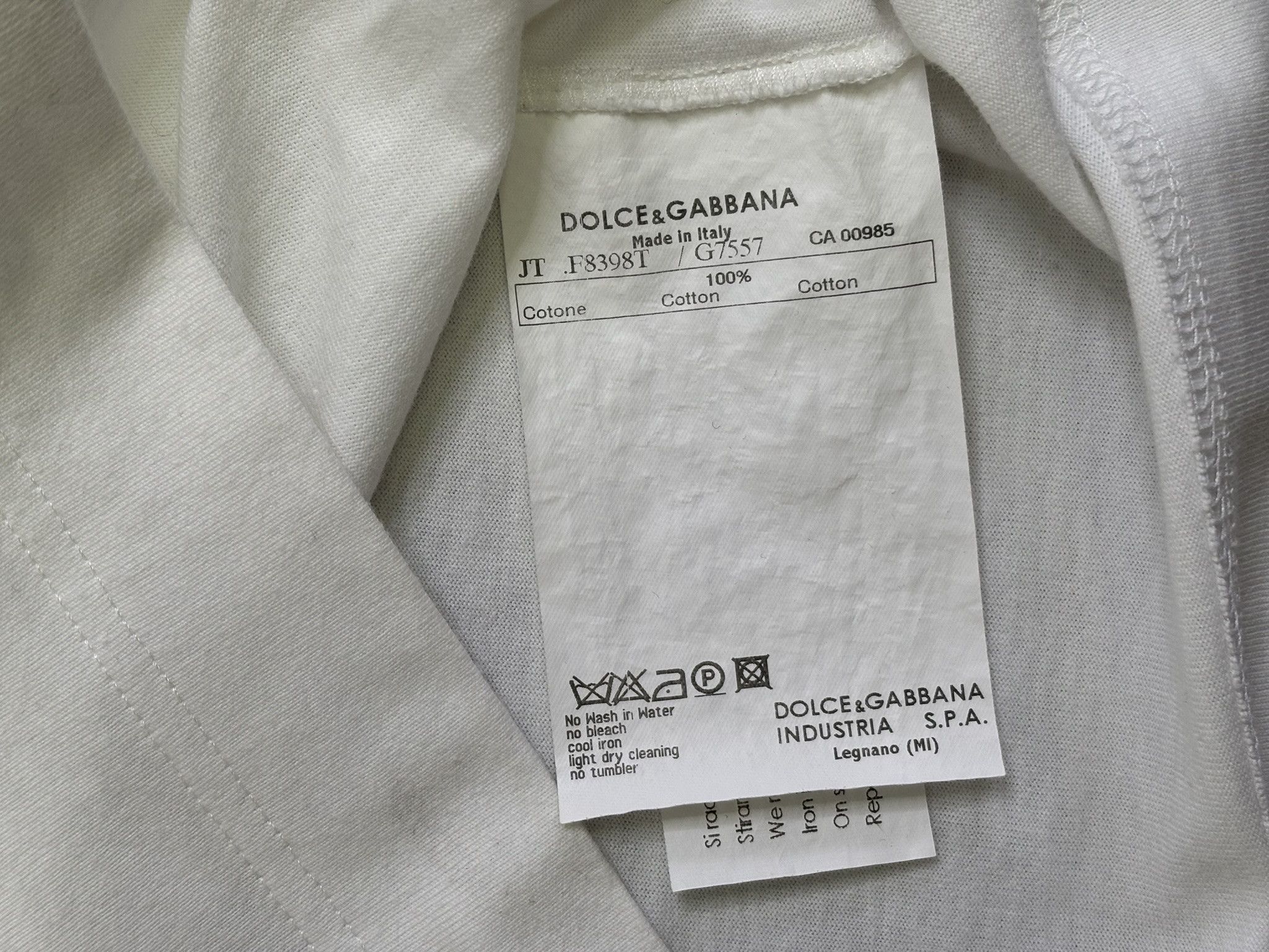 Dolce & Gabbana × Vintage Dolce & Gabbana White T-shirt Roz. 40 Size S / US 4 / IT 40 - 8 Thumbnail