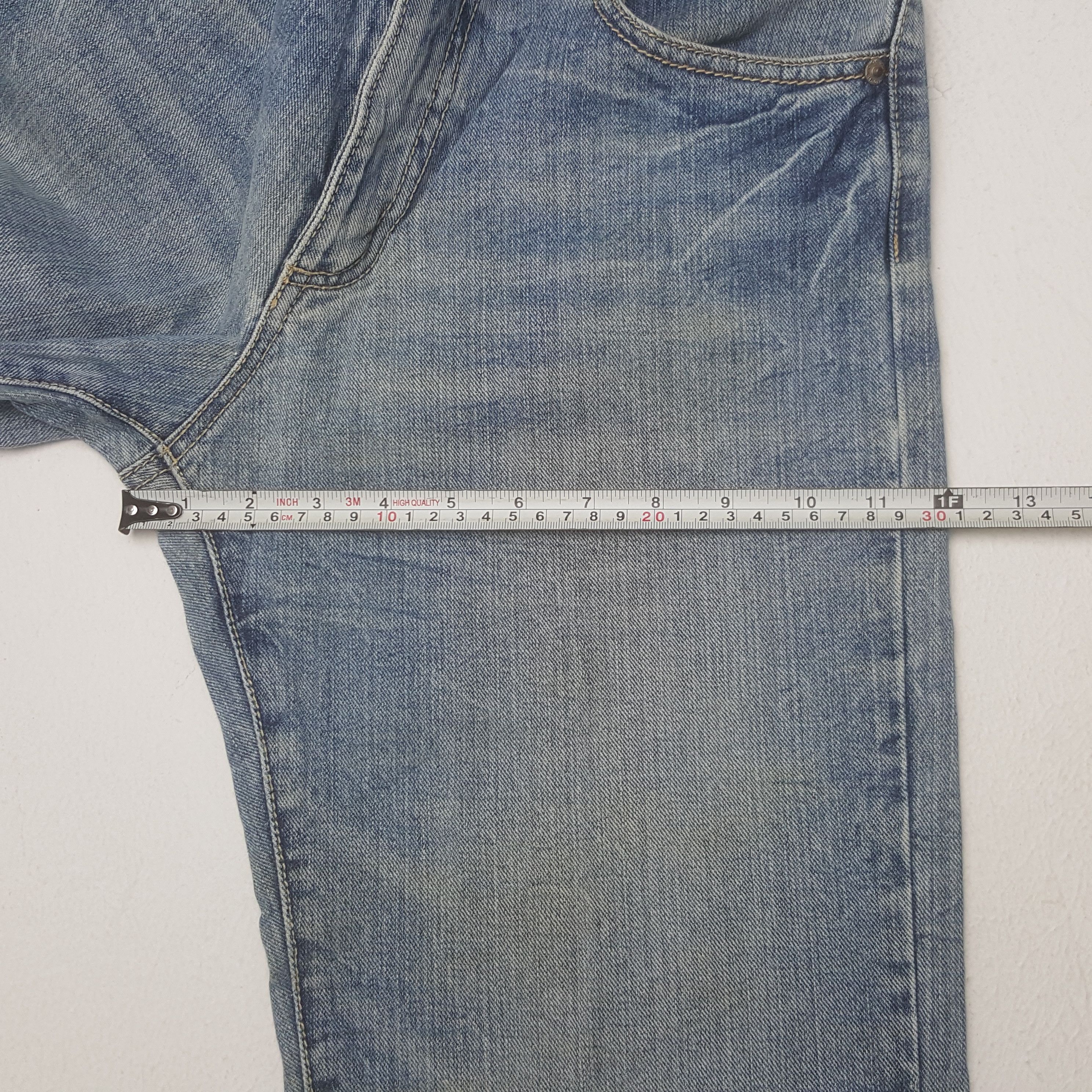 Japanese Brand Vintage Back & Forth Back Print Punk Style Denim Jeans Size US 31 - 12 Thumbnail