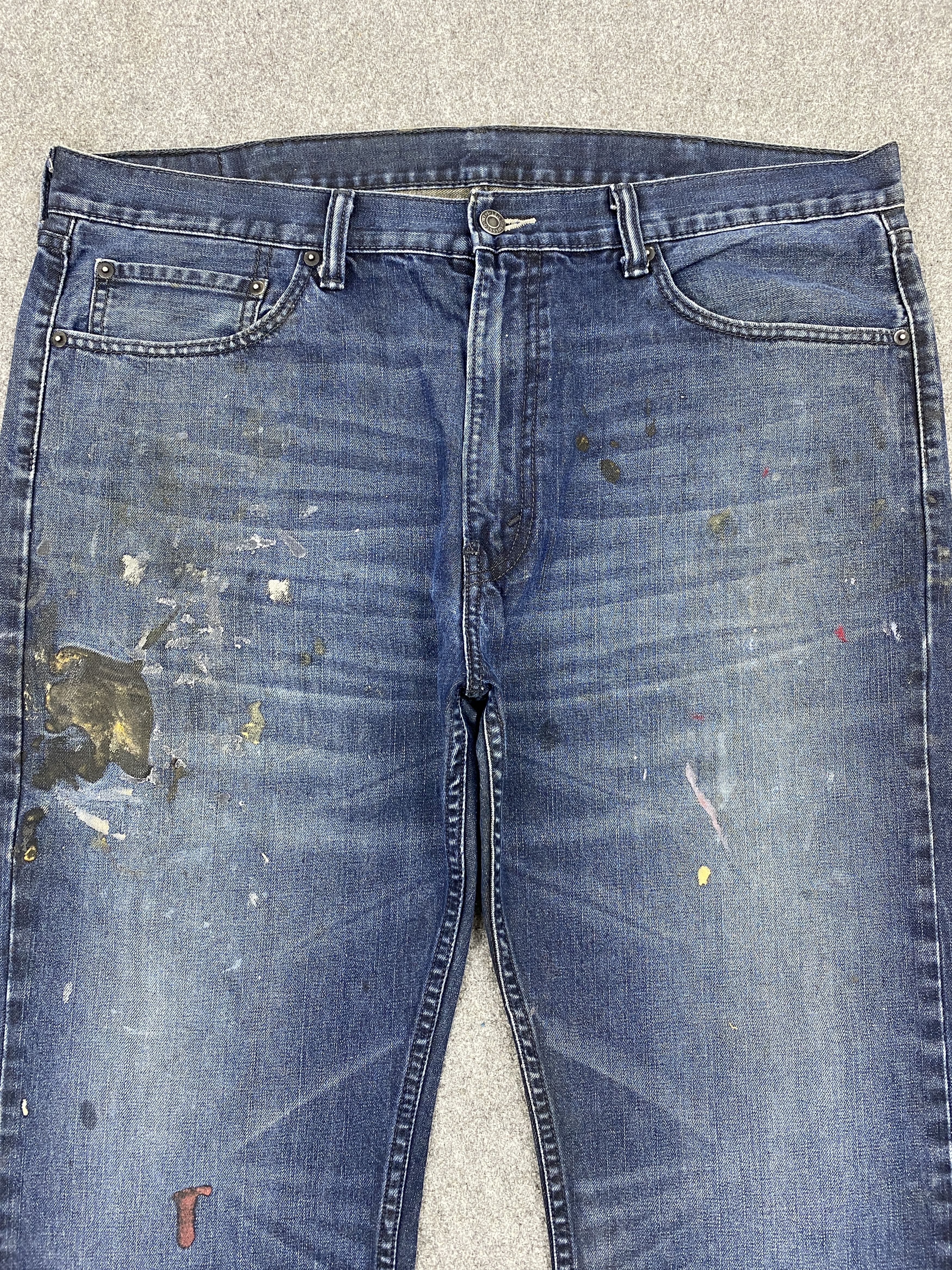 Levi's Vintage Dirty Levis 505 Faded Blue Jeans S0037 Size US 40 / EU 56 - 2 Thumbnail