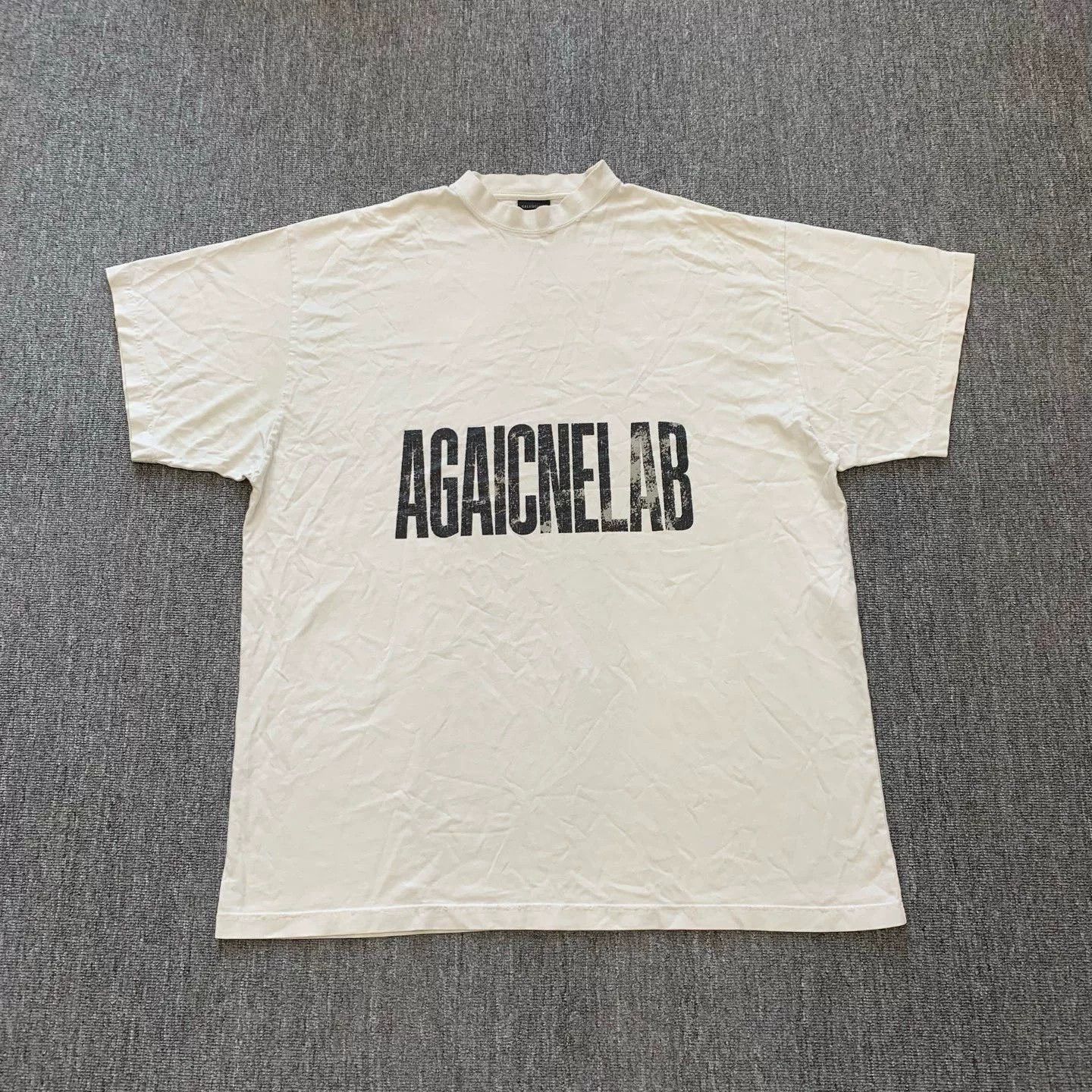Balenciaga balenciaga white logo short sleeve shirt Size US M / EU 48-50 / 2 - 1 Thumbnail