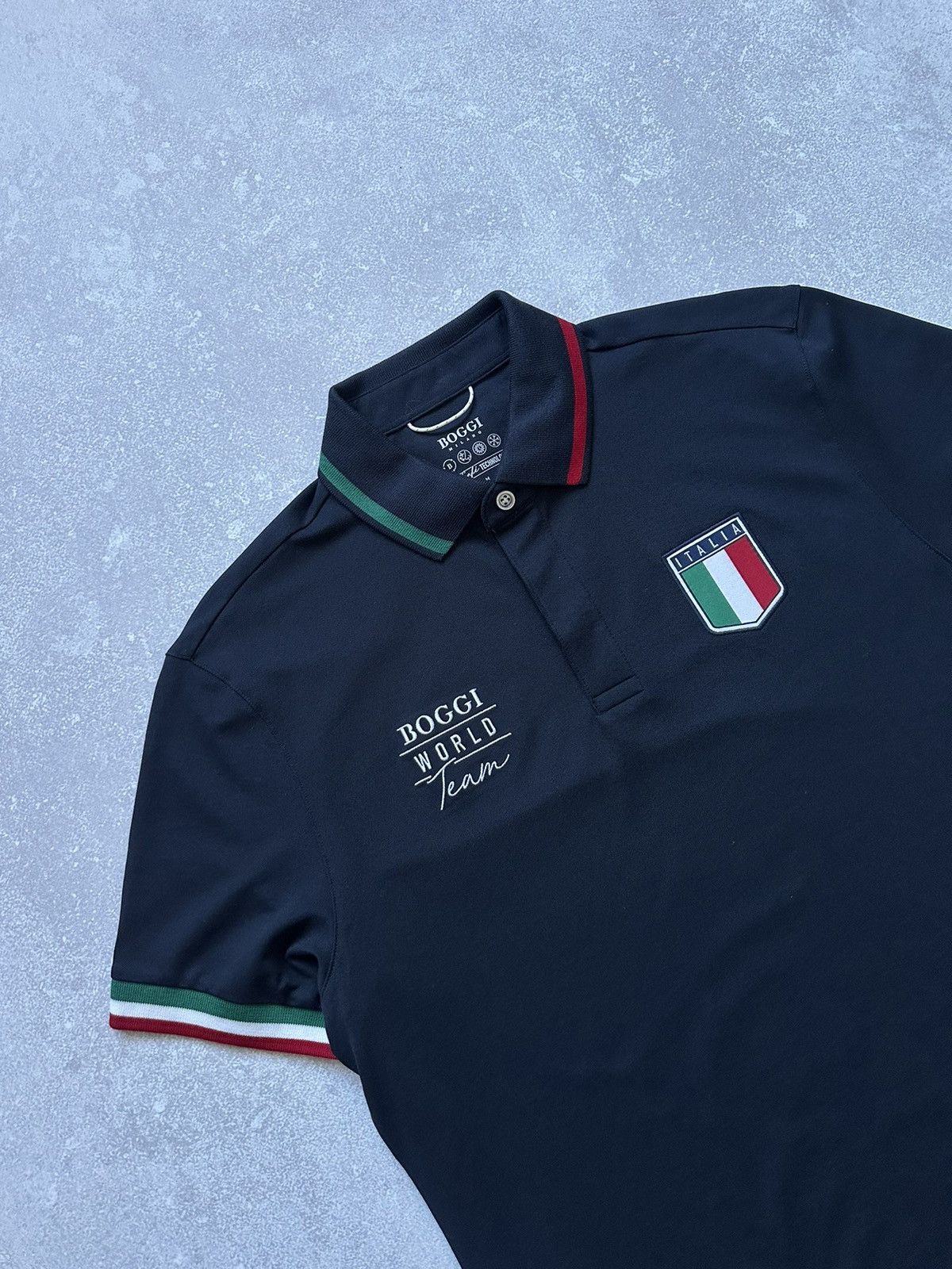 Boggi × Designer Polo BOGGI Milano Dark Blue size M Size US M / EU 48-50 / 2 - 3 Thumbnail