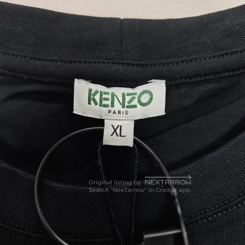 Kenzo Kenzo Black Classic Tiger Head Printed Logo Short-Sleeve T Size XL / US 12-14 / IT 48-50 - 4 Thumbnail
