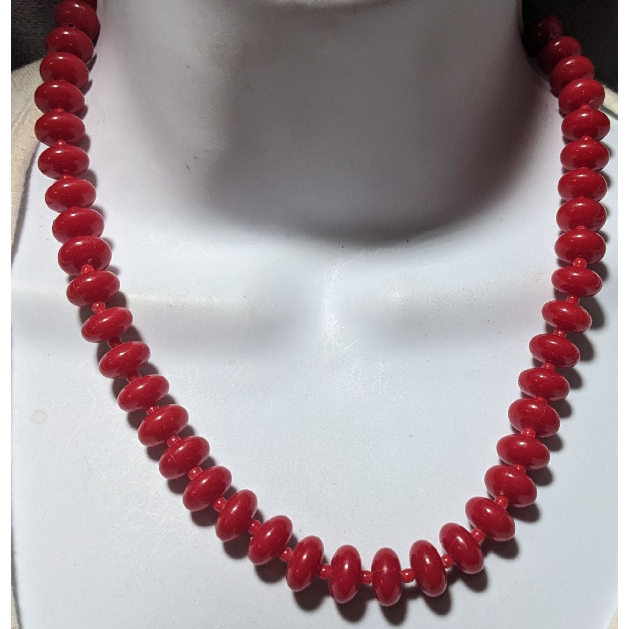 Other Vintage Red Cinnamon Candy Style Beaded Necklace Size ONE SIZE - 5 Thumbnail