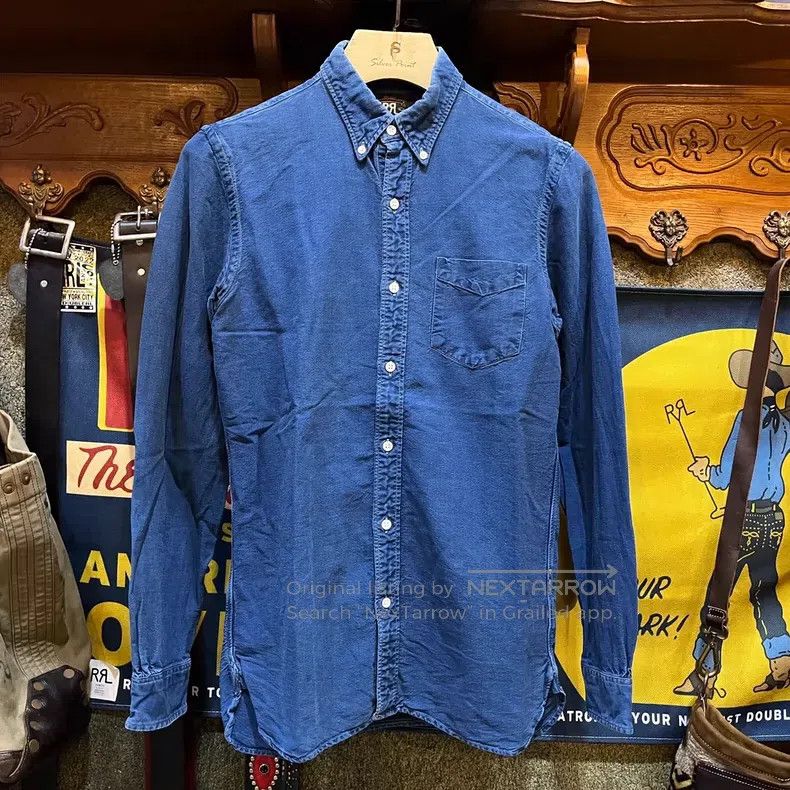RRL Ralph Lauren RRL Ralph Lauren Blue dyed shirt Size US S / EU 44-46 / 1 - 1 Thumbnail