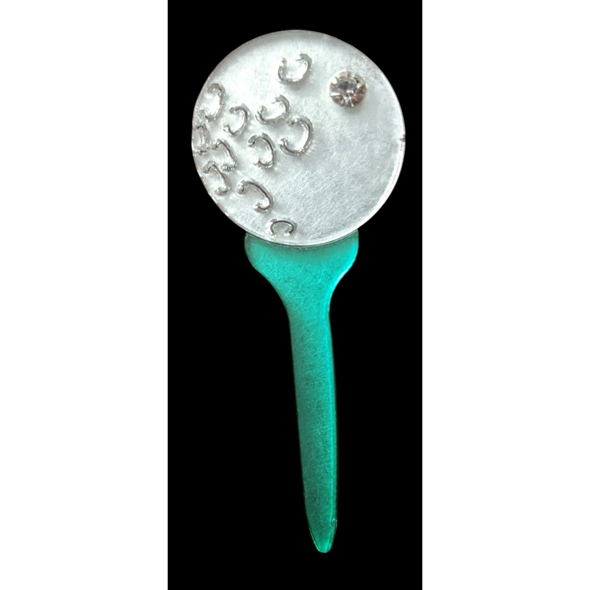 Other Unique Green And Silver Tone Fashion Brooch Size ONE SIZE - 1 Thumbnail