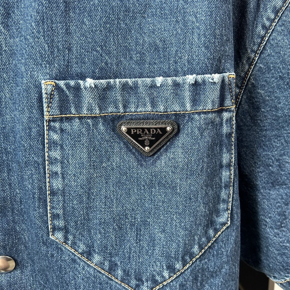 Prada Prada denim shirt Size US L / EU 52-54 / 3 - 2 Thumbnail