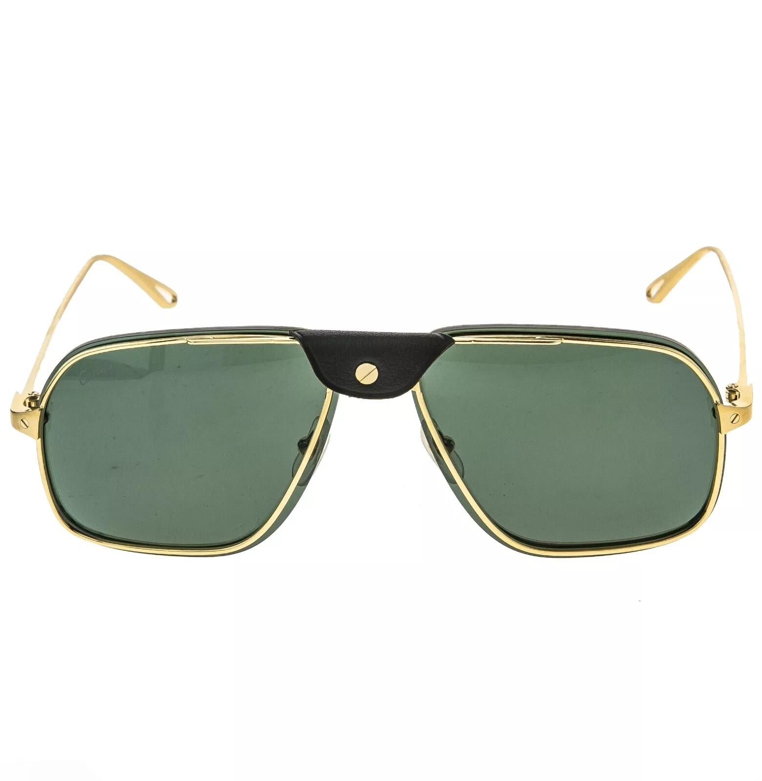Cartier CARTIER Santos Dumont Screw CT0243S Gold Sunglasses 0243 002 Size ONE SIZE - 7 Thumbnail