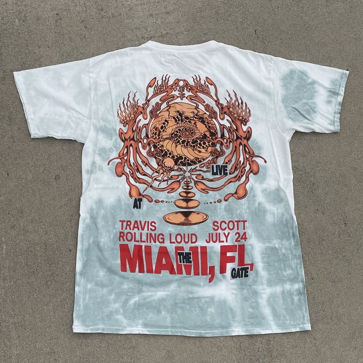 Travis Scott Rare travis scott rolling loud miami merch t shirt tie dye Size US M / EU 48-50 / 2 - 1 Thumbnail