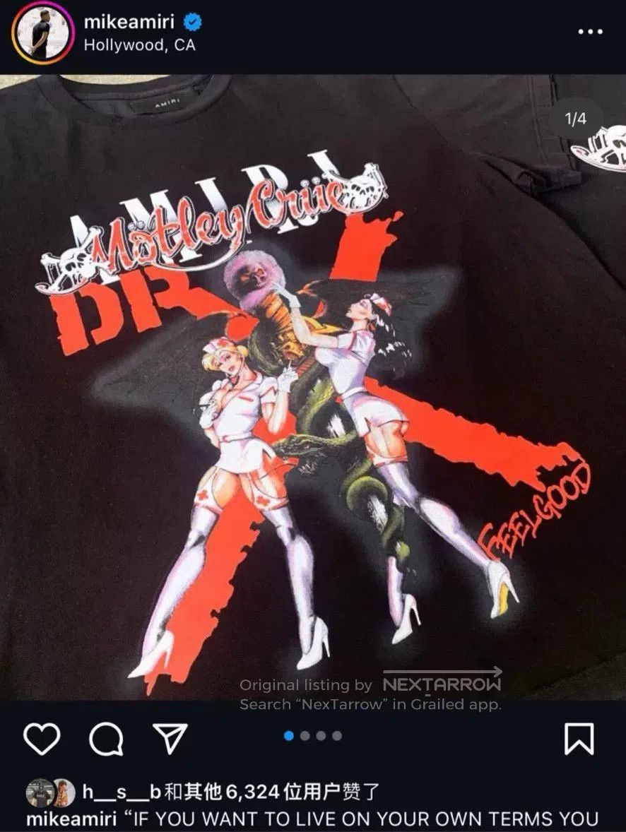 Vintage Motley Crue 80s Vintage Tee. Size US S / EU 44-46 / 1 - 6 Thumbnail