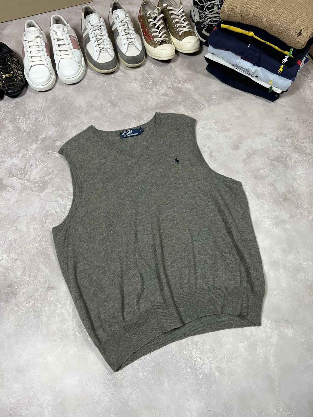 Vintage Vintage Polo Ralph Lauren Merino Wool West Size US L / EU 52-54 / 3 - 1 Thumbnail