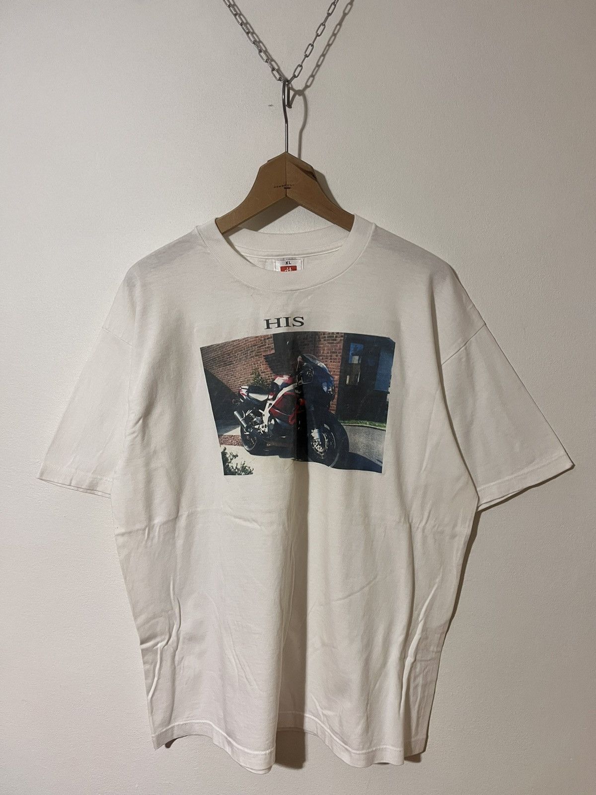 Hanes Vintage Hanes Heavyweight Moto Bike Tee XL Y2K Size US XL / EU 56 / 4 - 3 Thumbnail