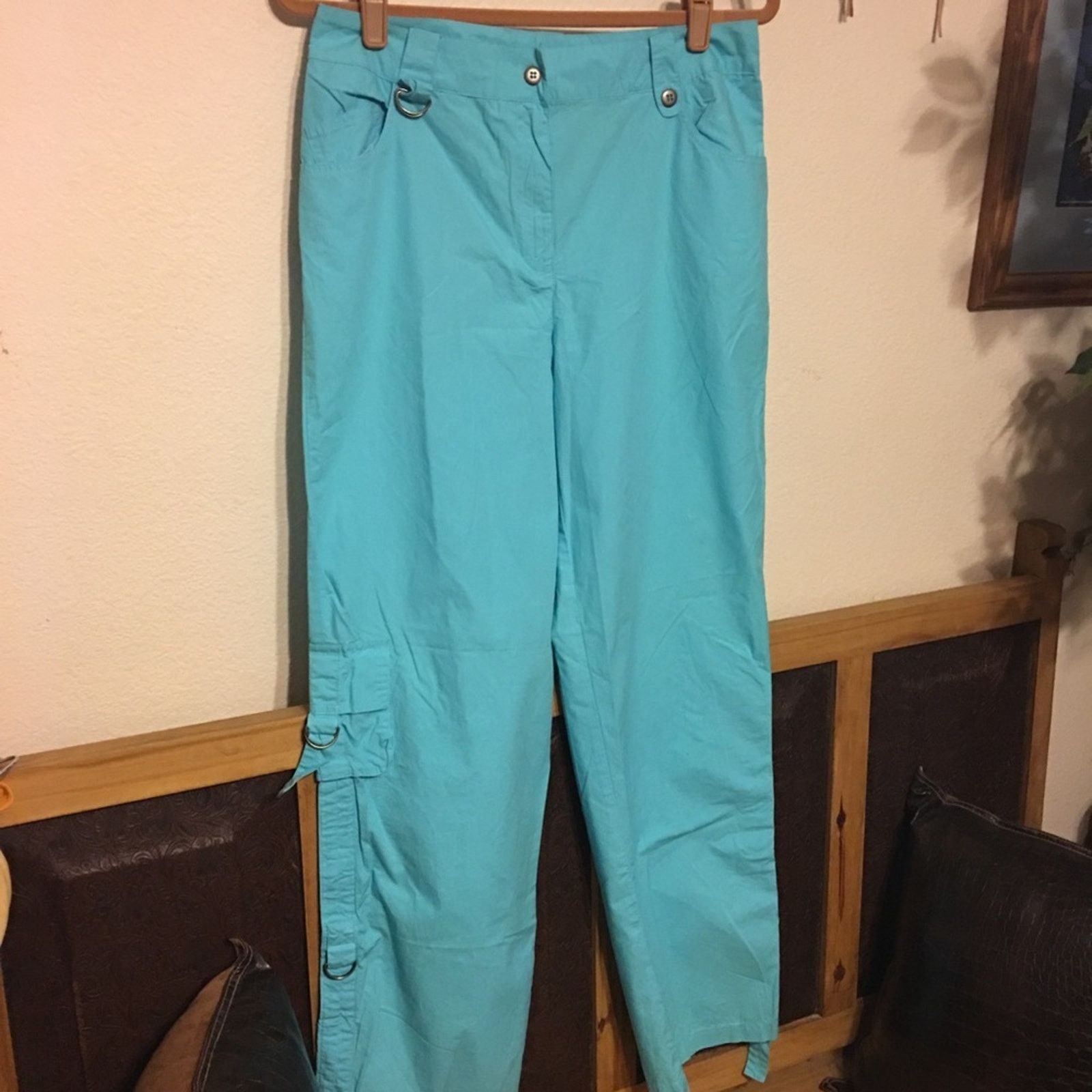 Other Together brand cool blue lightweight casual pants Size 32" / US 10 / IT 46 - 2 Thumbnail