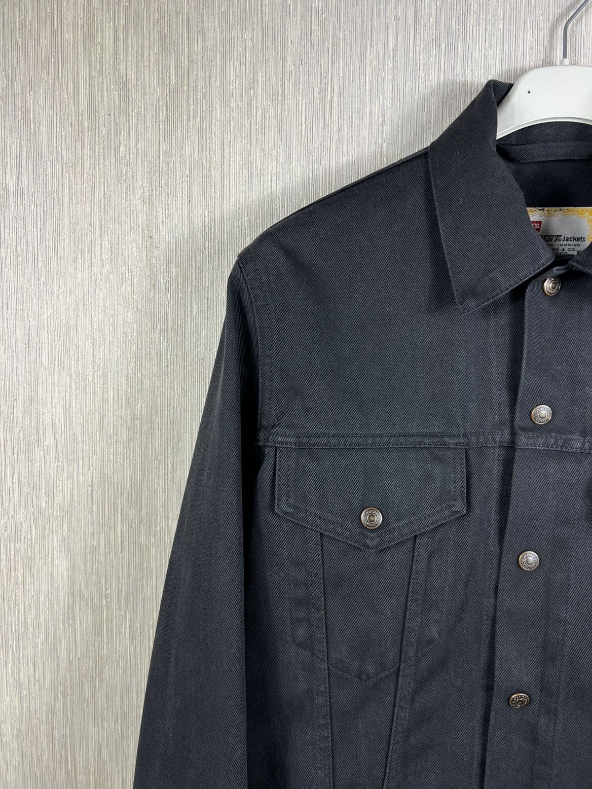Levi's Vintage 90s Levi’s Sta-Prest denim trucker jacket levis logo Size XL / US 12-14 / IT 48-50 - 5 Thumbnail