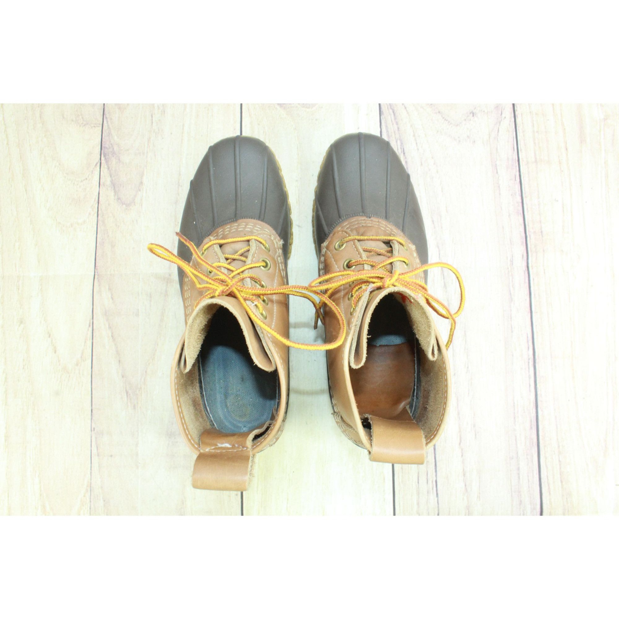 L.L. Bean × Leather LL Bean Leather Unlined Ankle Duck Boots Size 7 M Size US 7 / IT 37 - 7 Thumbnail