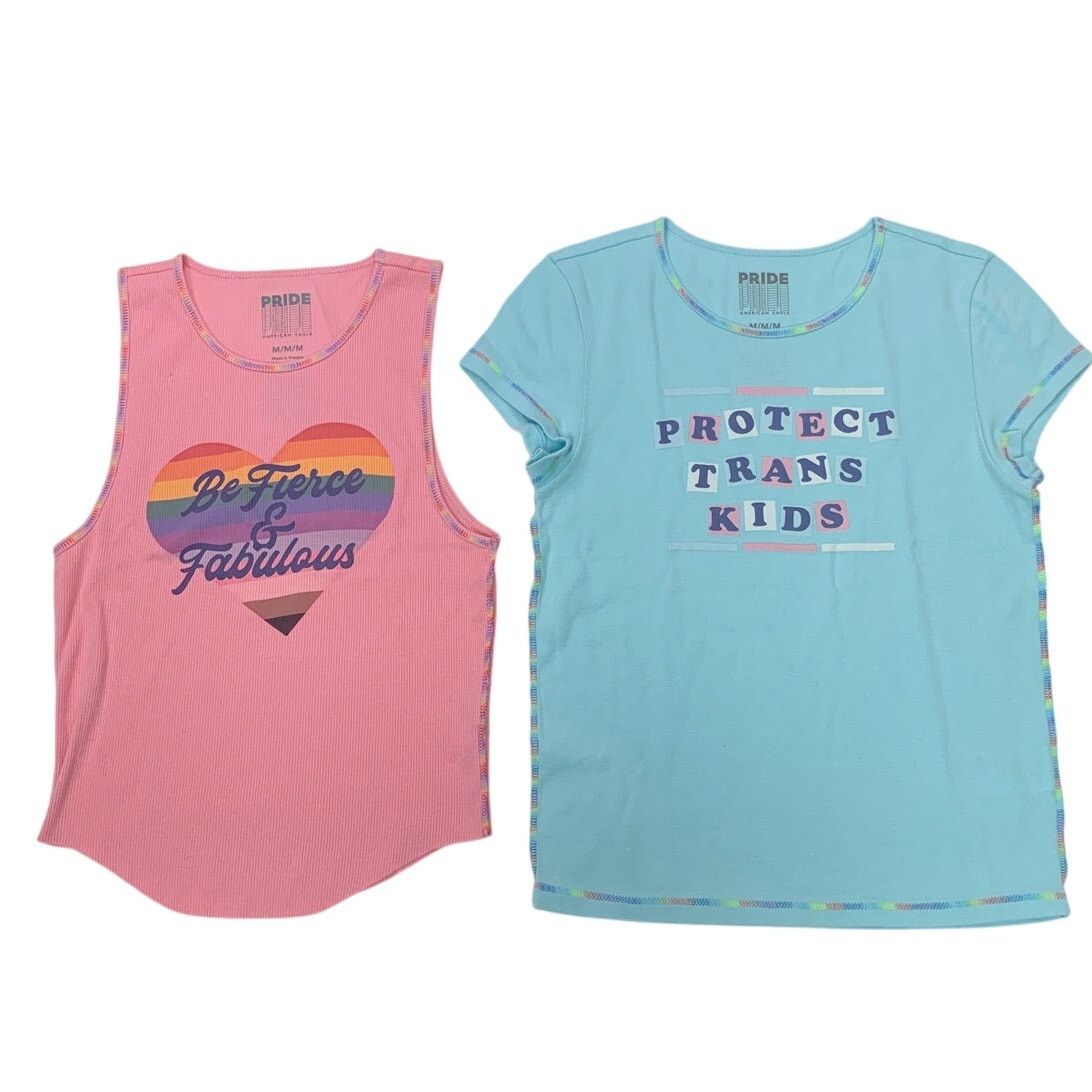 American Eagle Outfitters 2 New American Eagle Womens Medium Protect Trans Kids Tops Size M / US 6-8 / IT 42-44 - 1 Thumbnail
