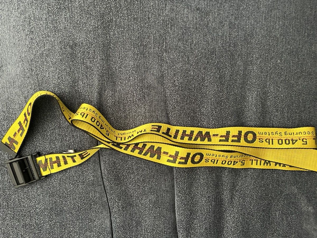 Off-White Off-White Industrial Belt Yellow Black, Red Stitching Size ONE SIZE - 4 Thumbnail
