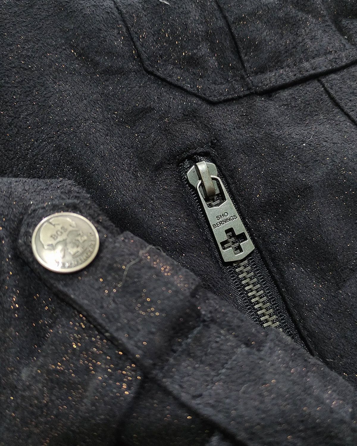 Le Grande Bleu (L.G.B.) Bernings Sho Faux Fur Biker Jacket — 2000s Bondage Size US L / EU 52-54 / 3 - 8 Thumbnail