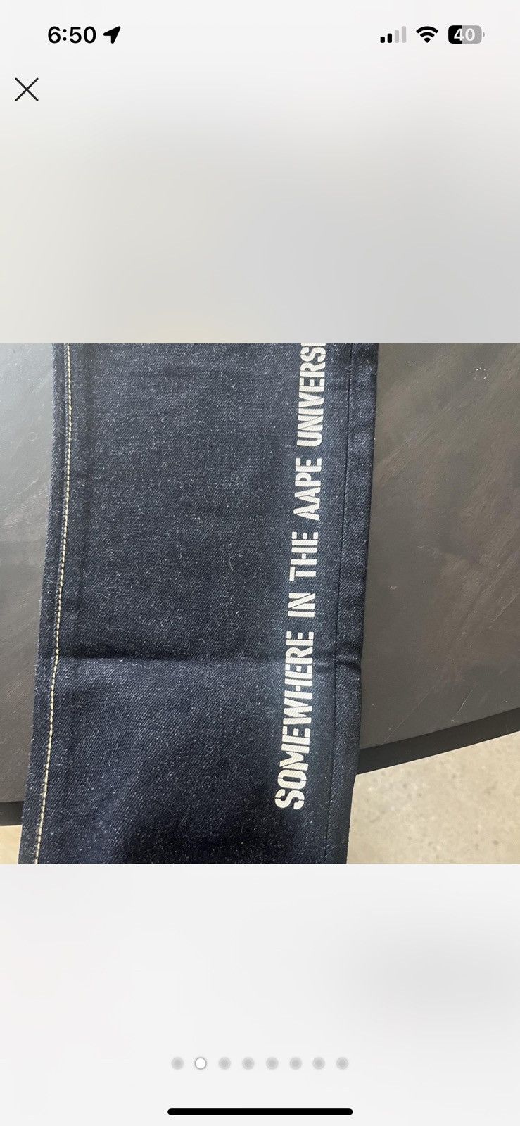 Aape × Bape A Bathing Ape x baby Milo jeans Size US 31 - 2 Thumbnail