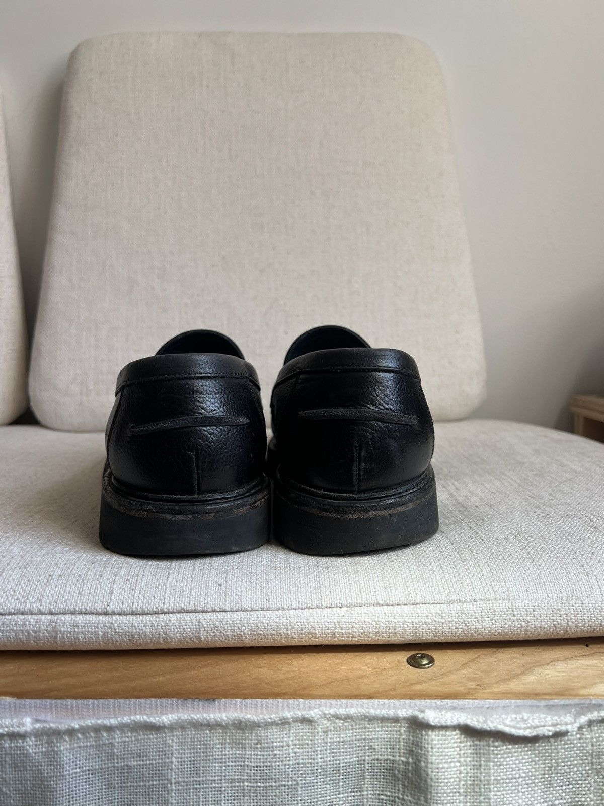 Blackstock & Weber Blackstock & Webber Black Penny Ellis Vibram Lug Sole Loafer Size US 8 / EU 41 - 3 Thumbnail