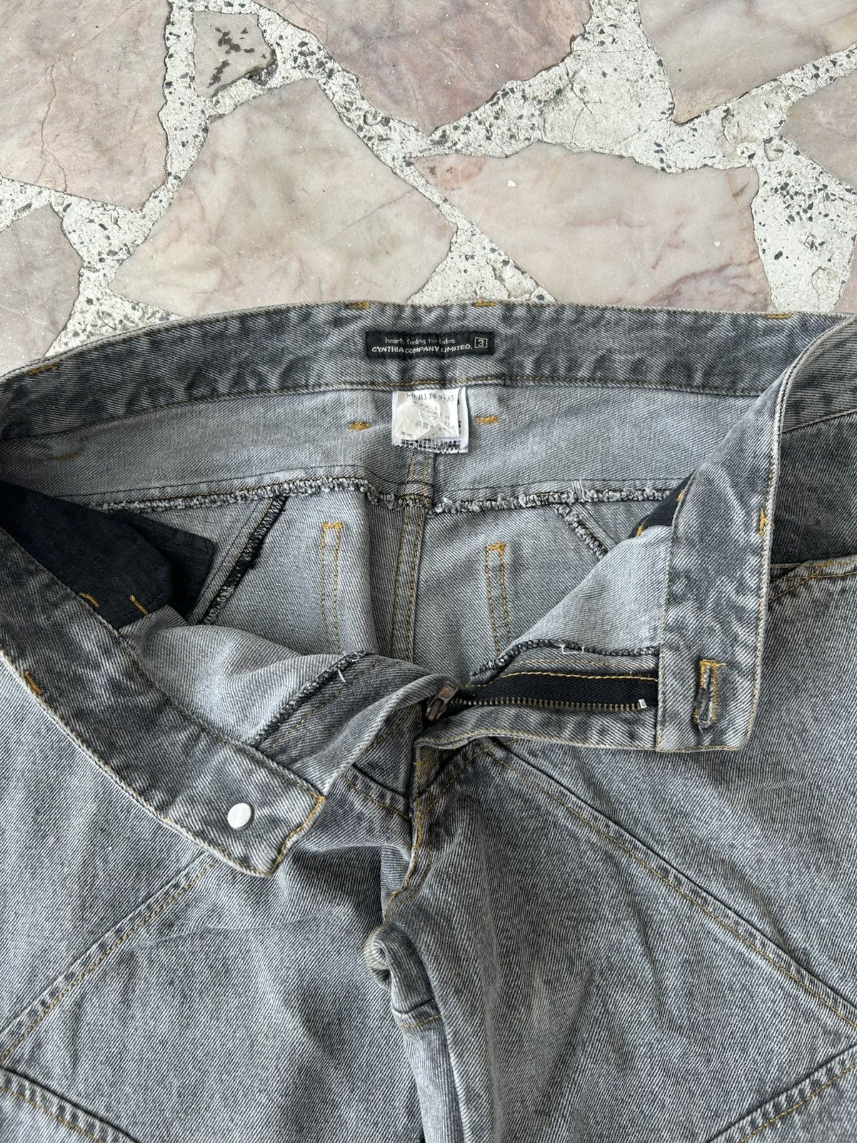 Japanese Brand Cynthia Japan Diamond Flare Denim Size 31" - 8 Thumbnail