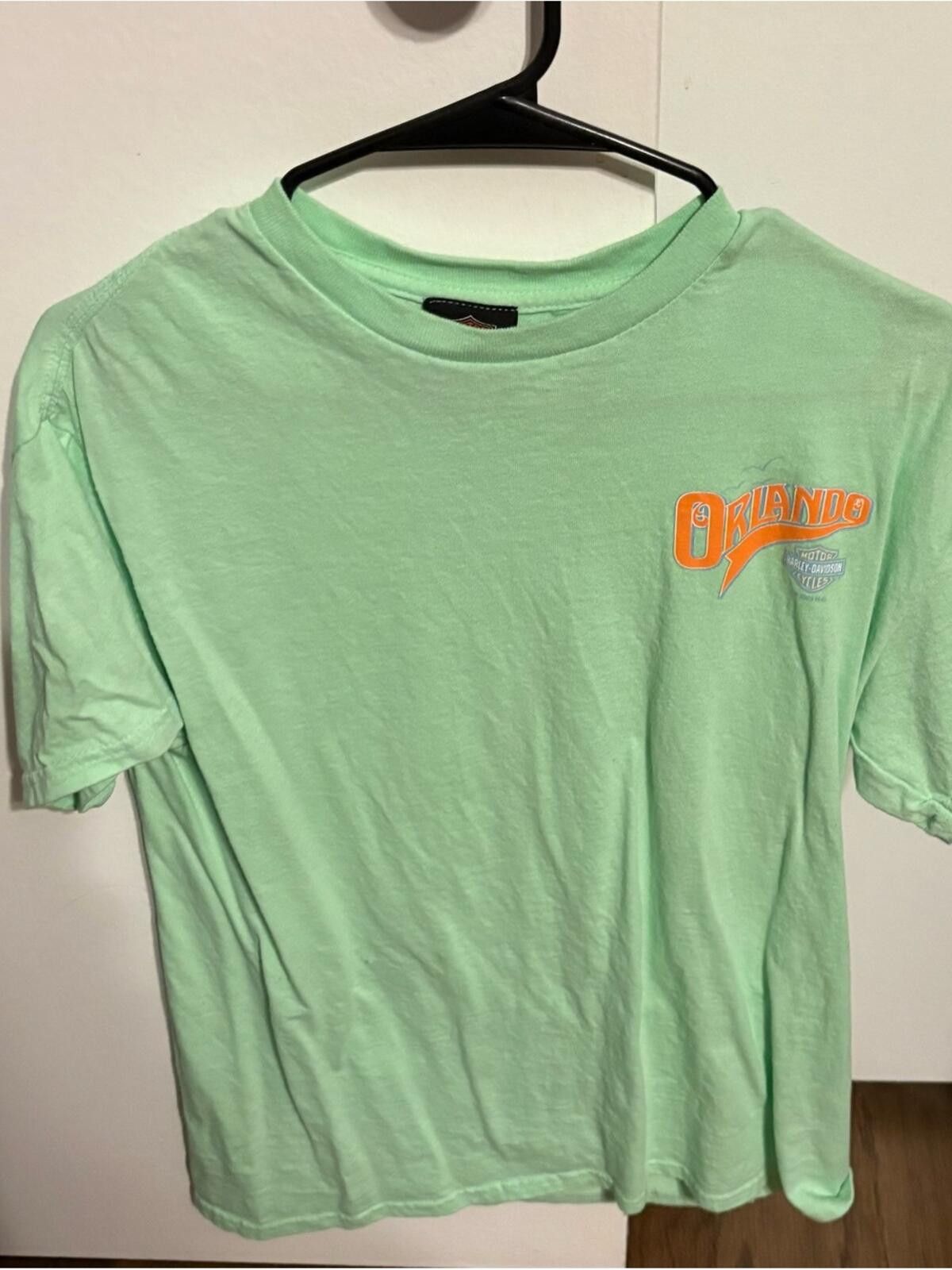 Harley Davidson Harley-Davidson Mint Green Orlando Flamingo Tee Size US M / EU 48-50 / 2 - 2 Thumbnail