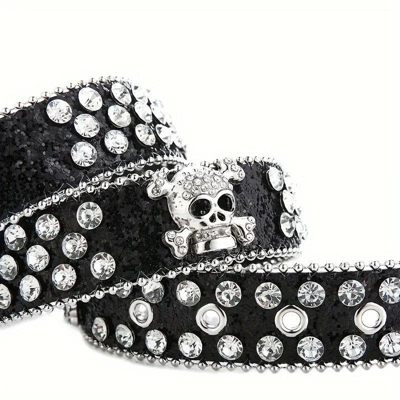 Japanese Brand Punk Rhinestone Cross Belt Size ONE SIZE - 3 Thumbnail