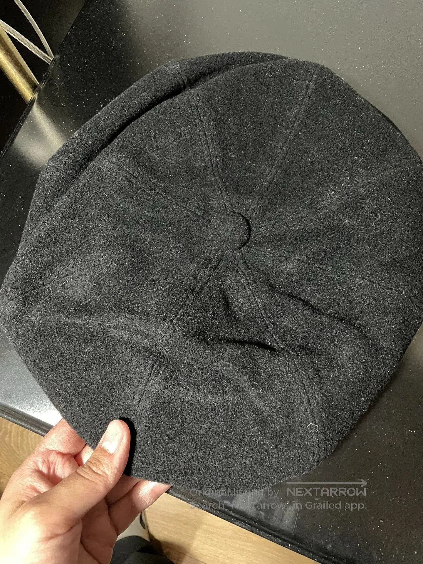 Neighborhood NEIGHBORHOOD Vintage Black Wool Newsboy Cap. Size ONE SIZE - 5 Thumbnail