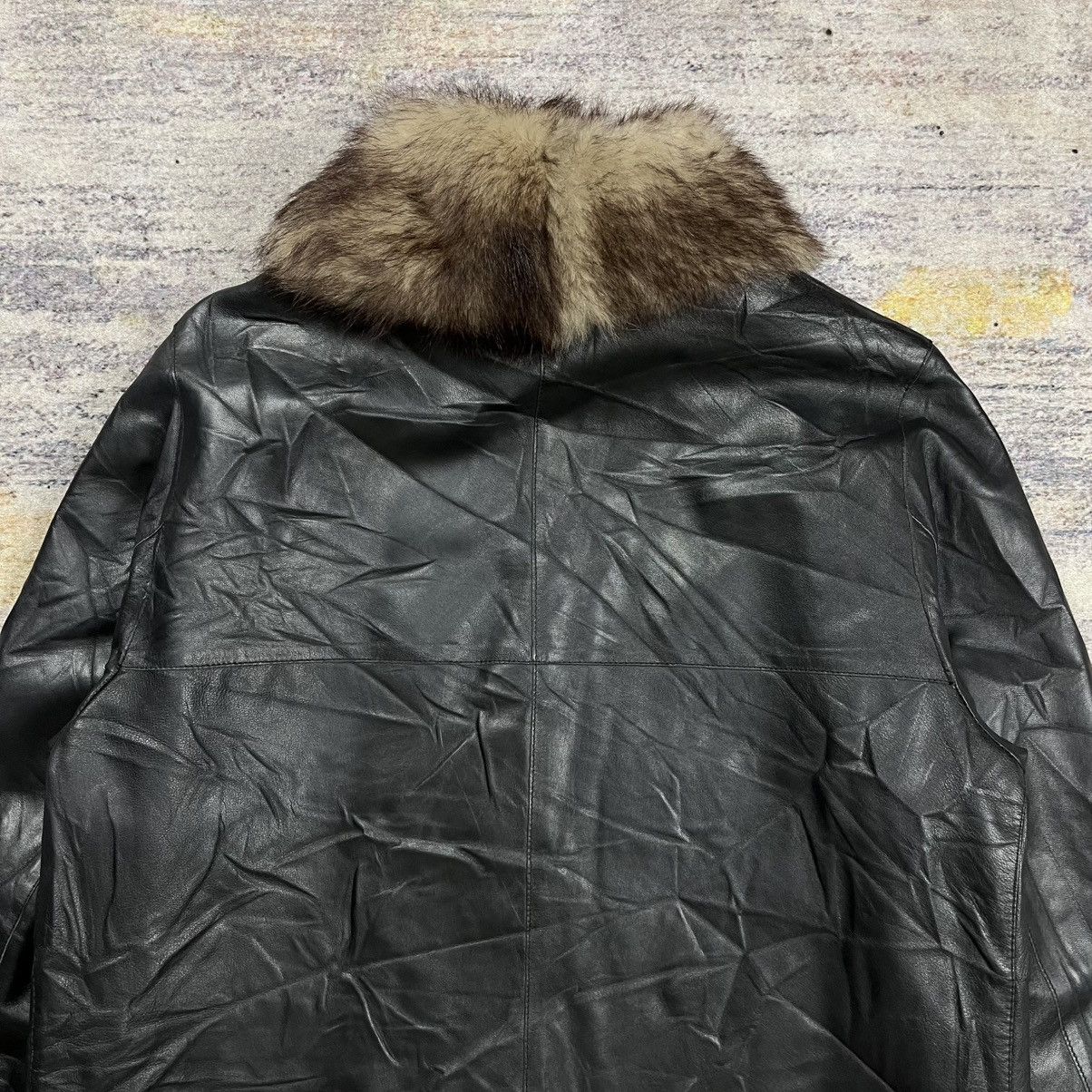 Fendi Vintage Fendi fur collar leather coat jacket Size S / US 4 / IT 40 - 4 Thumbnail