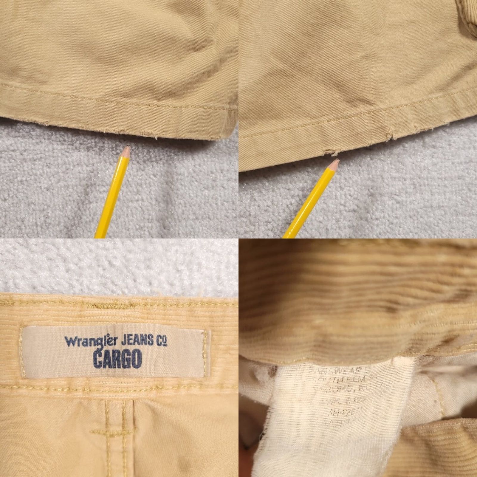 Wrangler VINTAGE Wrangler Jeans Co Cargo Corduroy Trim Shorts Mens 36 Khaki Size US 36 / EU 52 - 10 Thumbnail