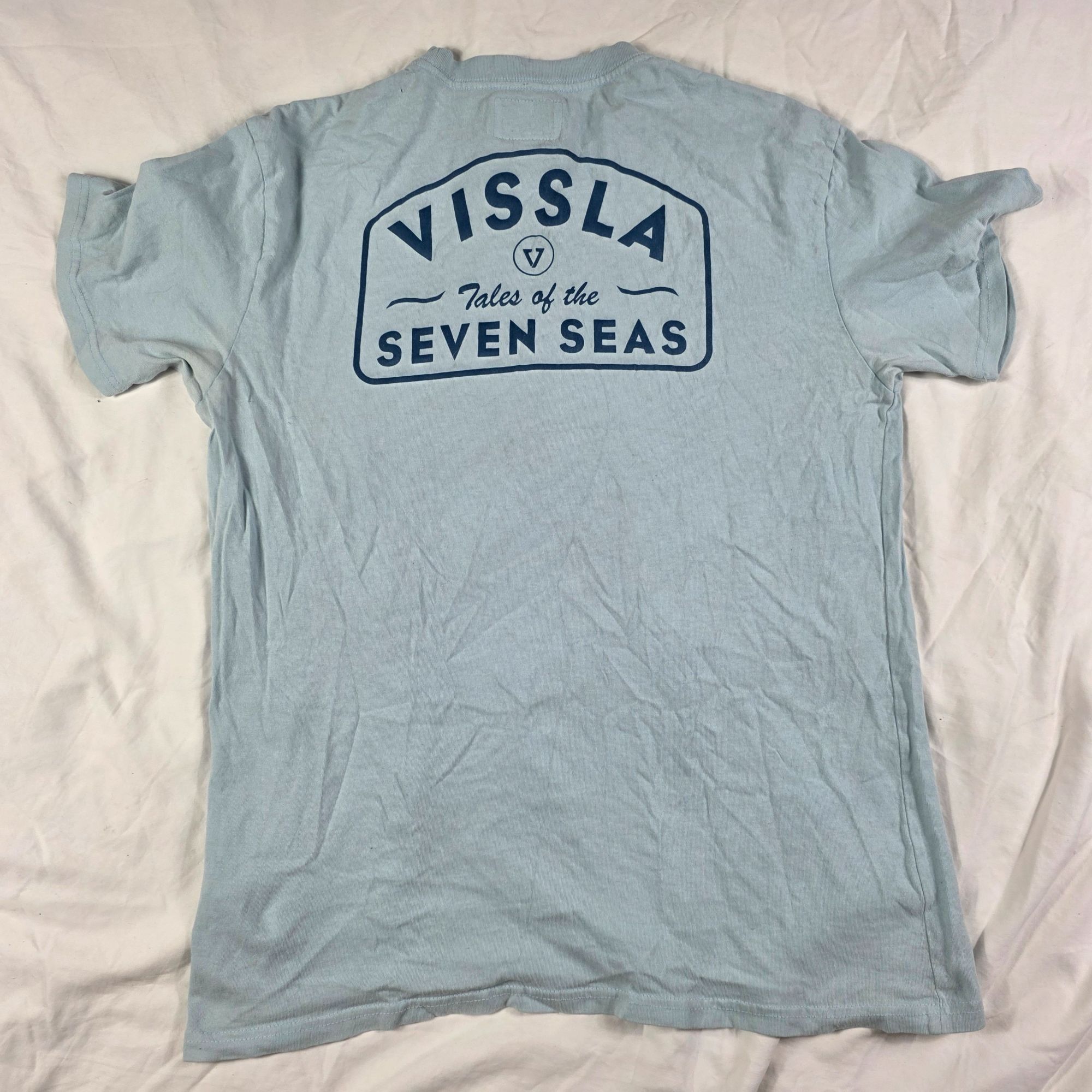 Vissla Vissla Tales of the Seven Seas Mens Size Large Blue Pocket T Size US L / EU 52-54 / 3 - 1 Thumbnail