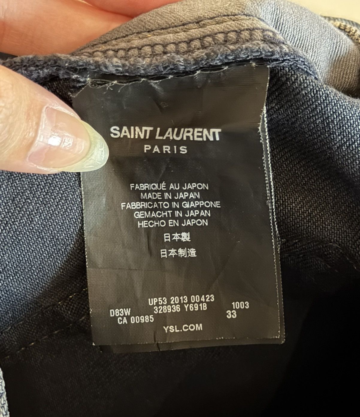 Saint Laurent Paris SAINT LAURENT FW2013 SCAB DISTRESSED JEANS Size US 33 - 7 Thumbnail