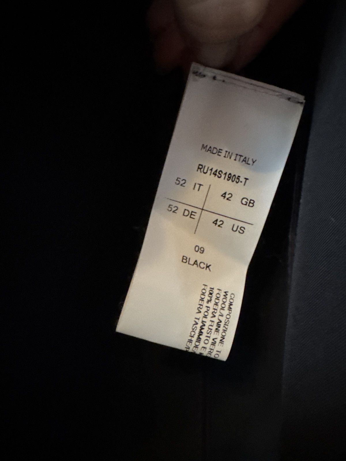 Rick Owens Rick Owens 52 Size US L / EU 52-54 / 3 - 6 Thumbnail